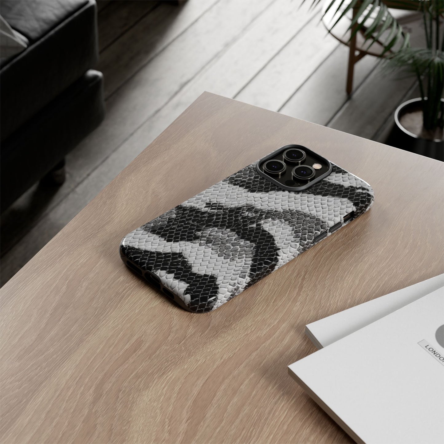 Black & White Snakeskin [TOUGH CASE]
