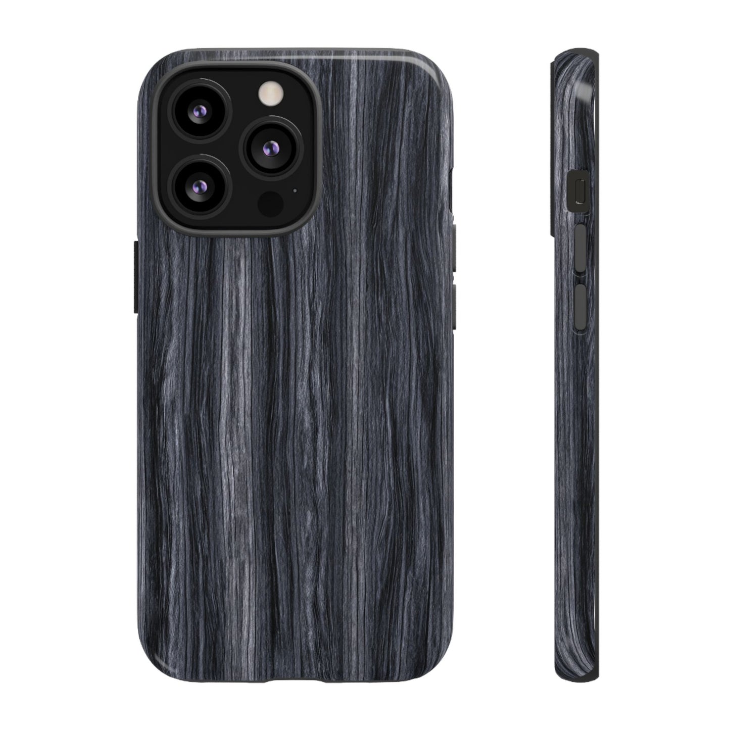 Black Wood (iPhone X - iPhone 17 Pro Max) [TOUGH CASE]