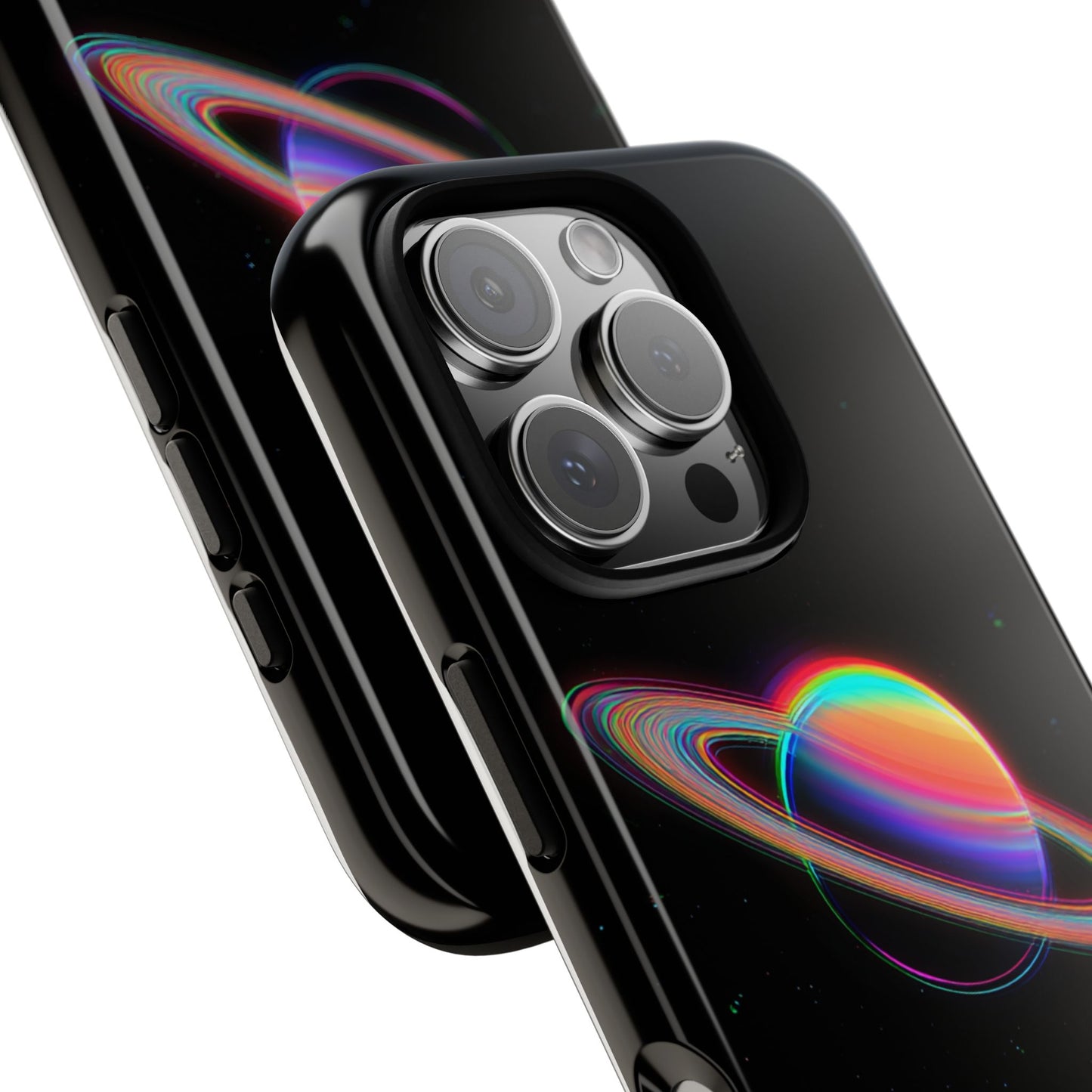 Glitched Saturn – (iPhone X - iPhone 17 Pro Max) [TOUGH CASE]