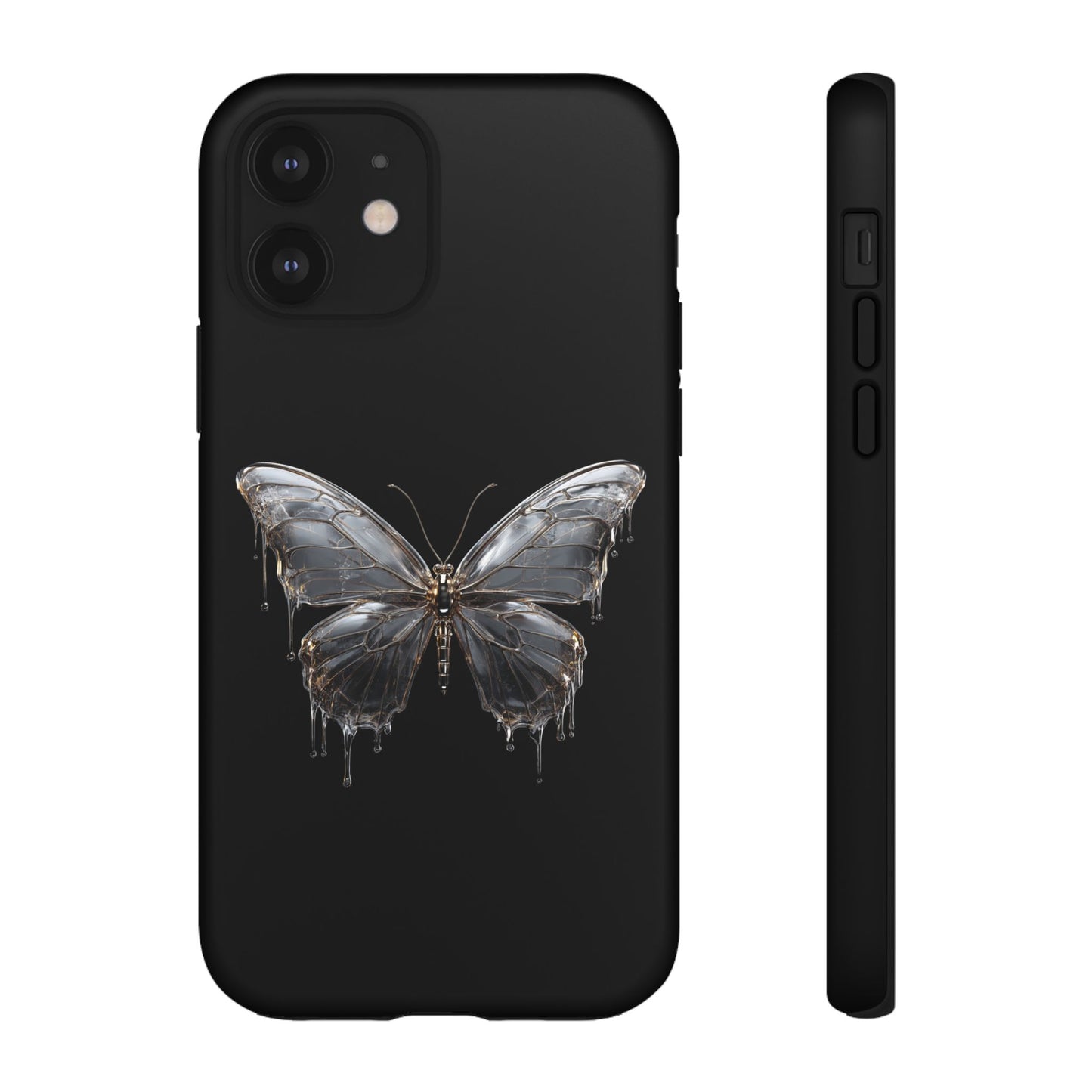 Metallic Butterfly (iPhone X - iPhone 17 Pro Max) [TOUGH CASE]