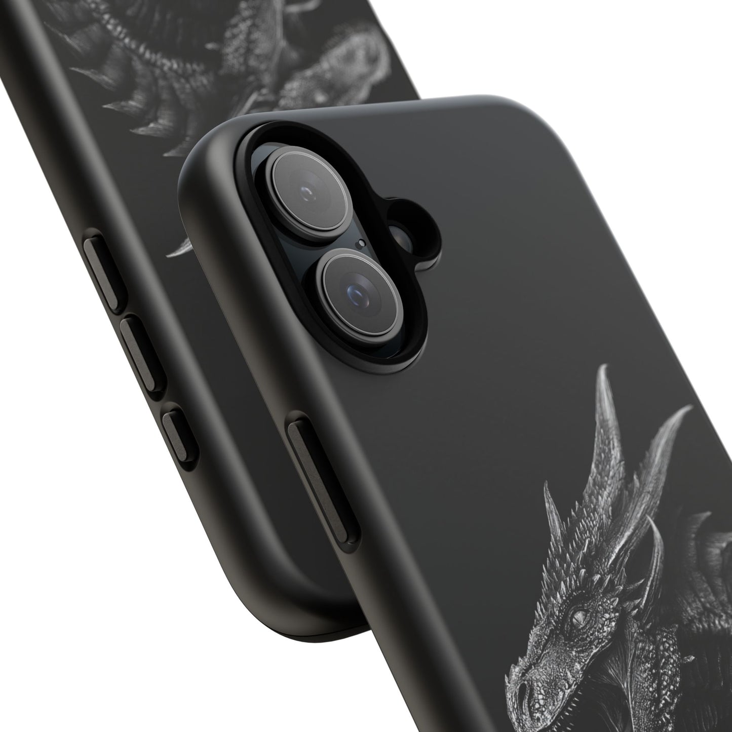 Black & White Dragon (iPhone X - iPhone 17 Pro Max) [TOUGH CASE]