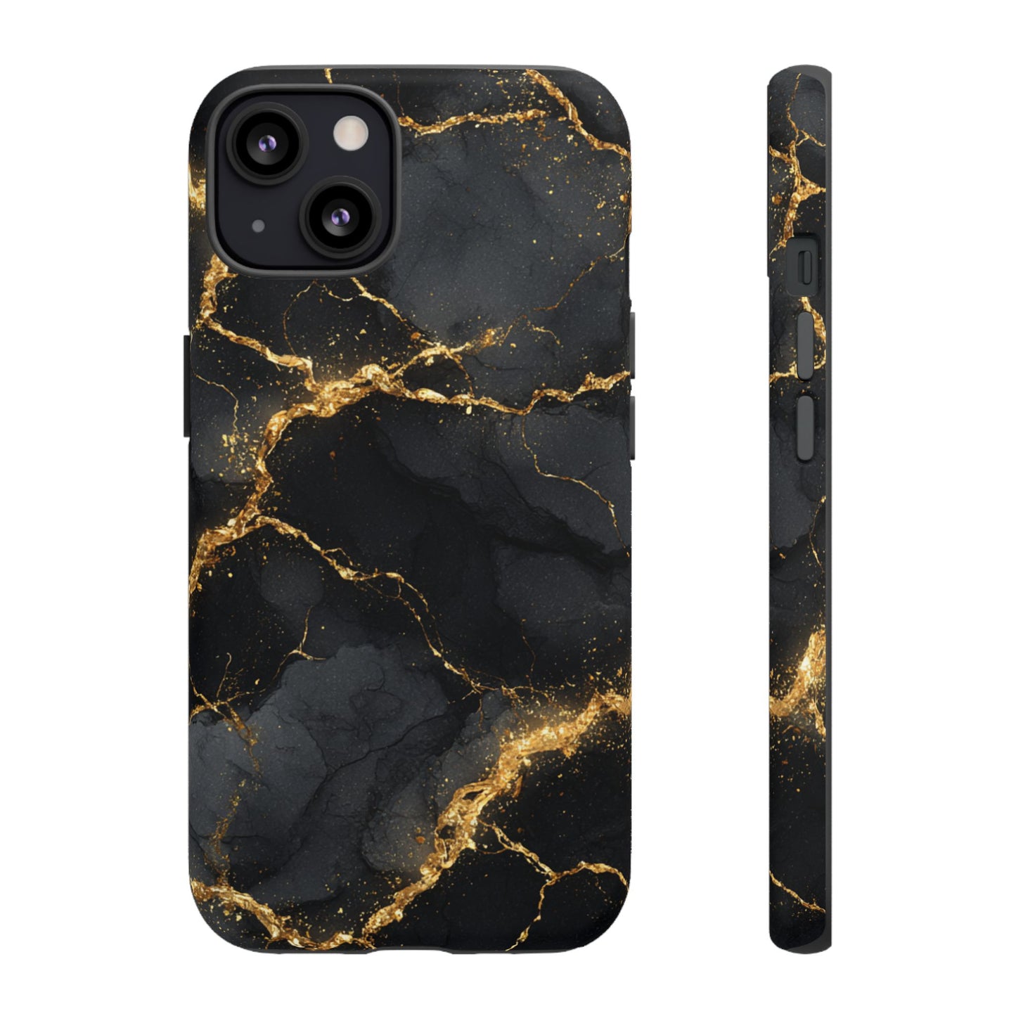 Black & Gold Marble [TOUGH CASE]