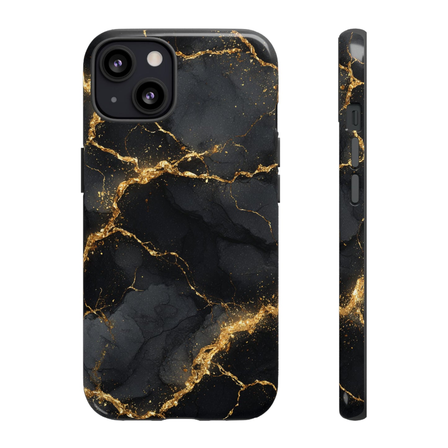 Black & Gold Marble [TOUGH CASE]