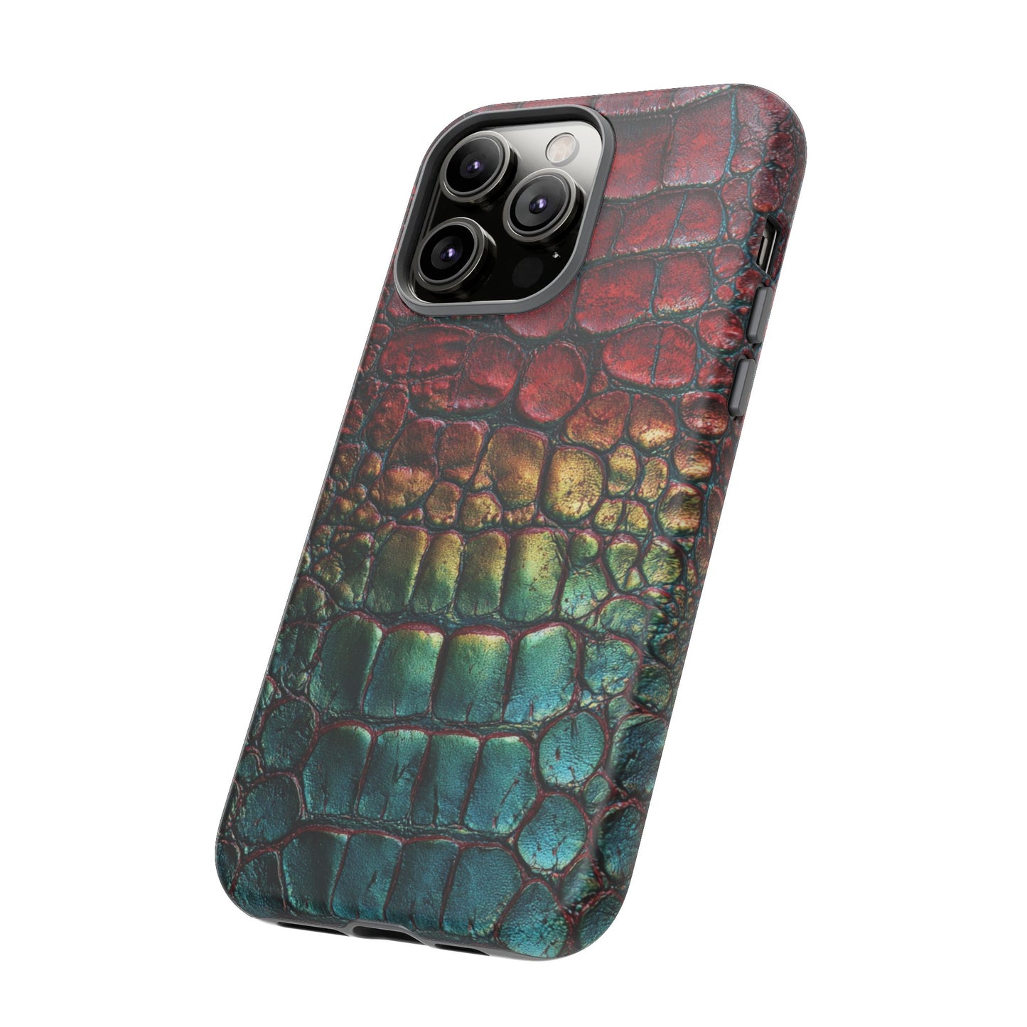 Red, Yellow, Blue Crocodile Skin [TOUGH CASE]