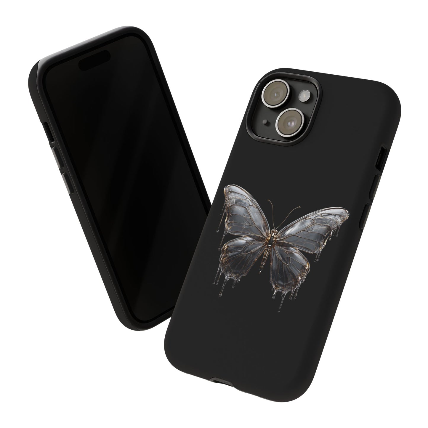 Metallic Butterfly (iPhone X - iPhone 17 Pro Max) [TOUGH CASE]