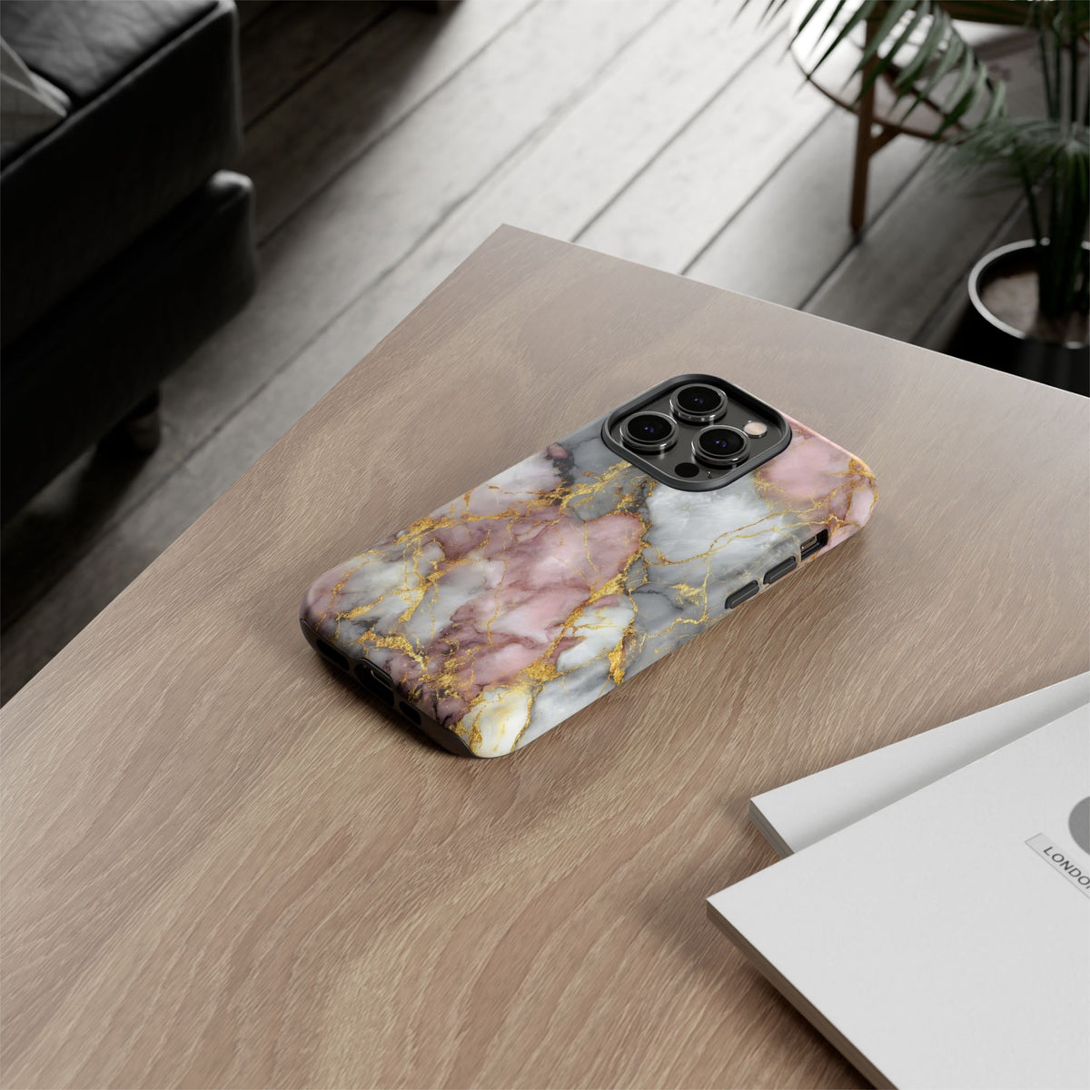 Rose & White Marble