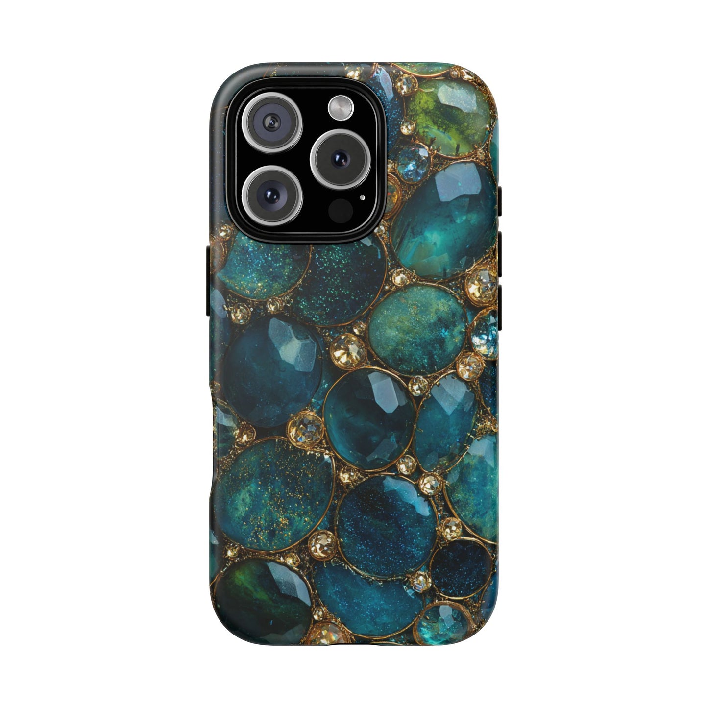 Blue Gemstones (iPhone Pro Max - iPhone X) [Tough Case]