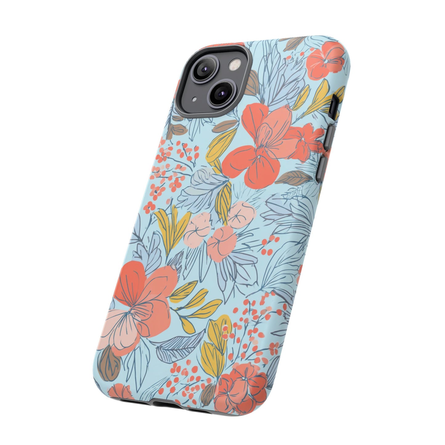 Floral 02 (iPhone X - iPhone 17 Pro Max) [TOUGH CASE]