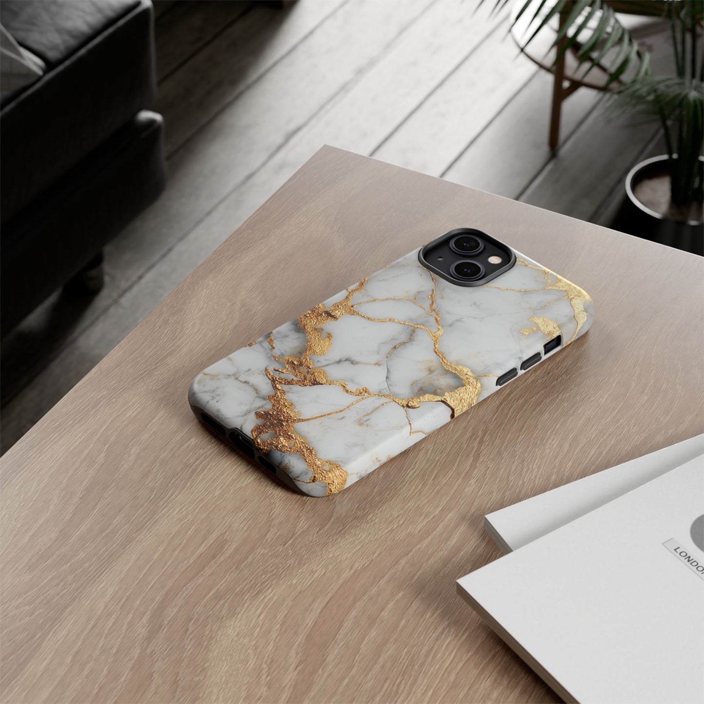 White & Gold Marble [TOUGH CASE]