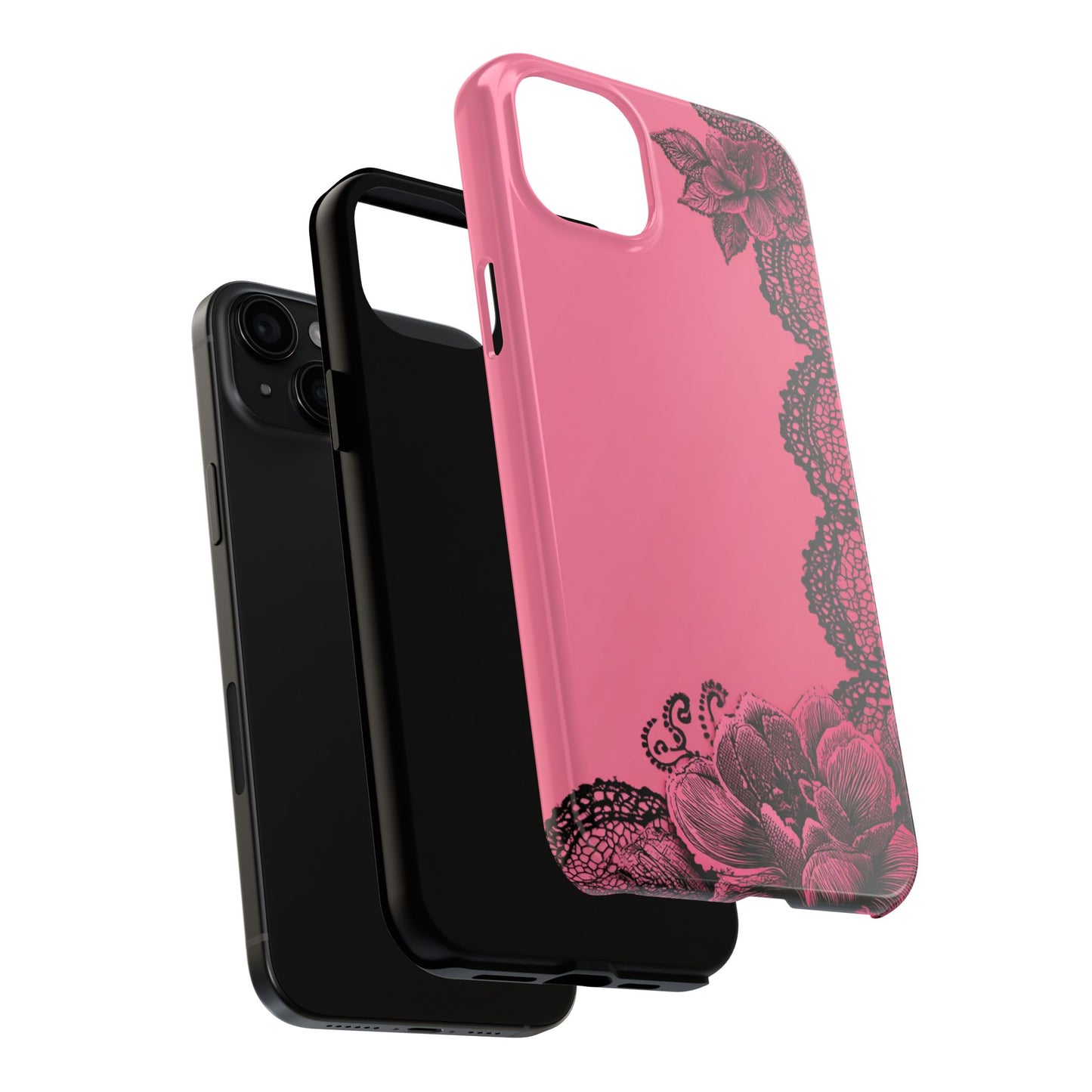 Pink Floral Lace
