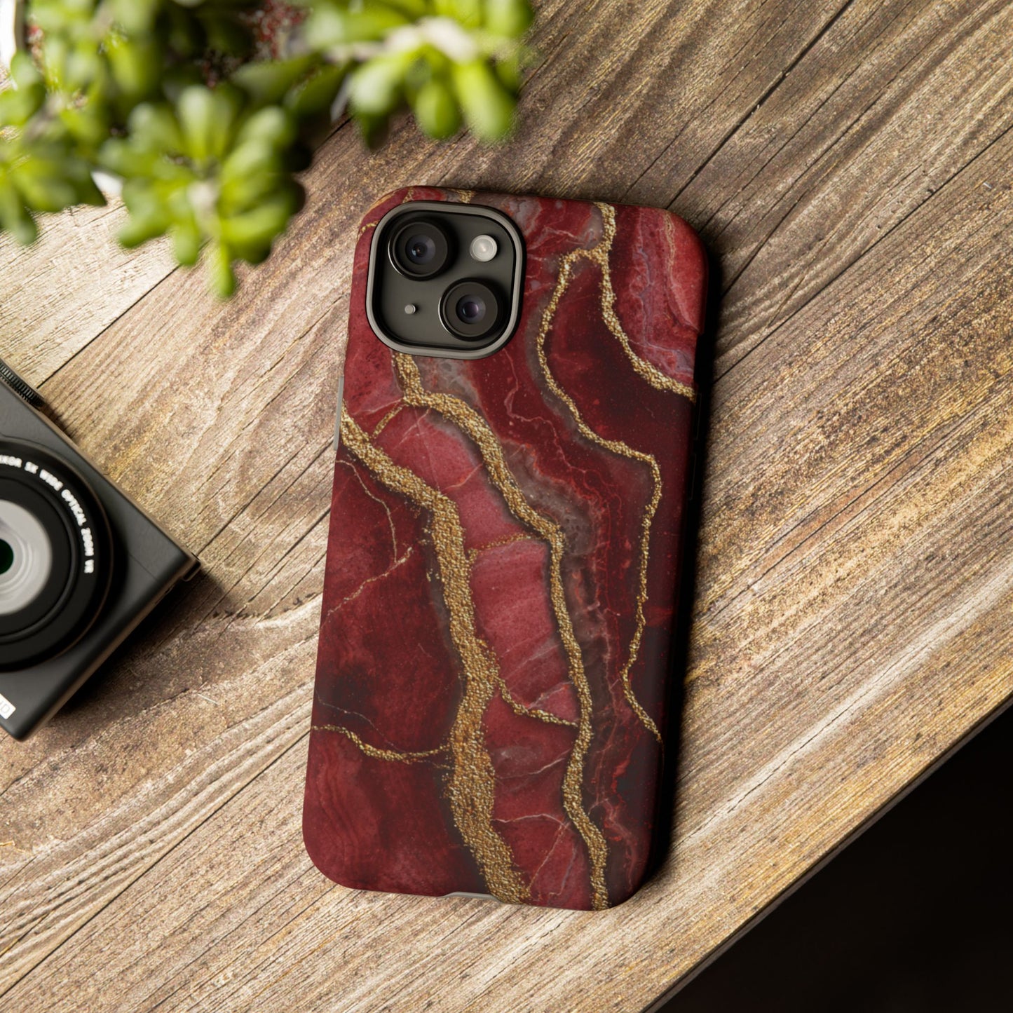 Red & Gold Marble [TOUGH CASE]