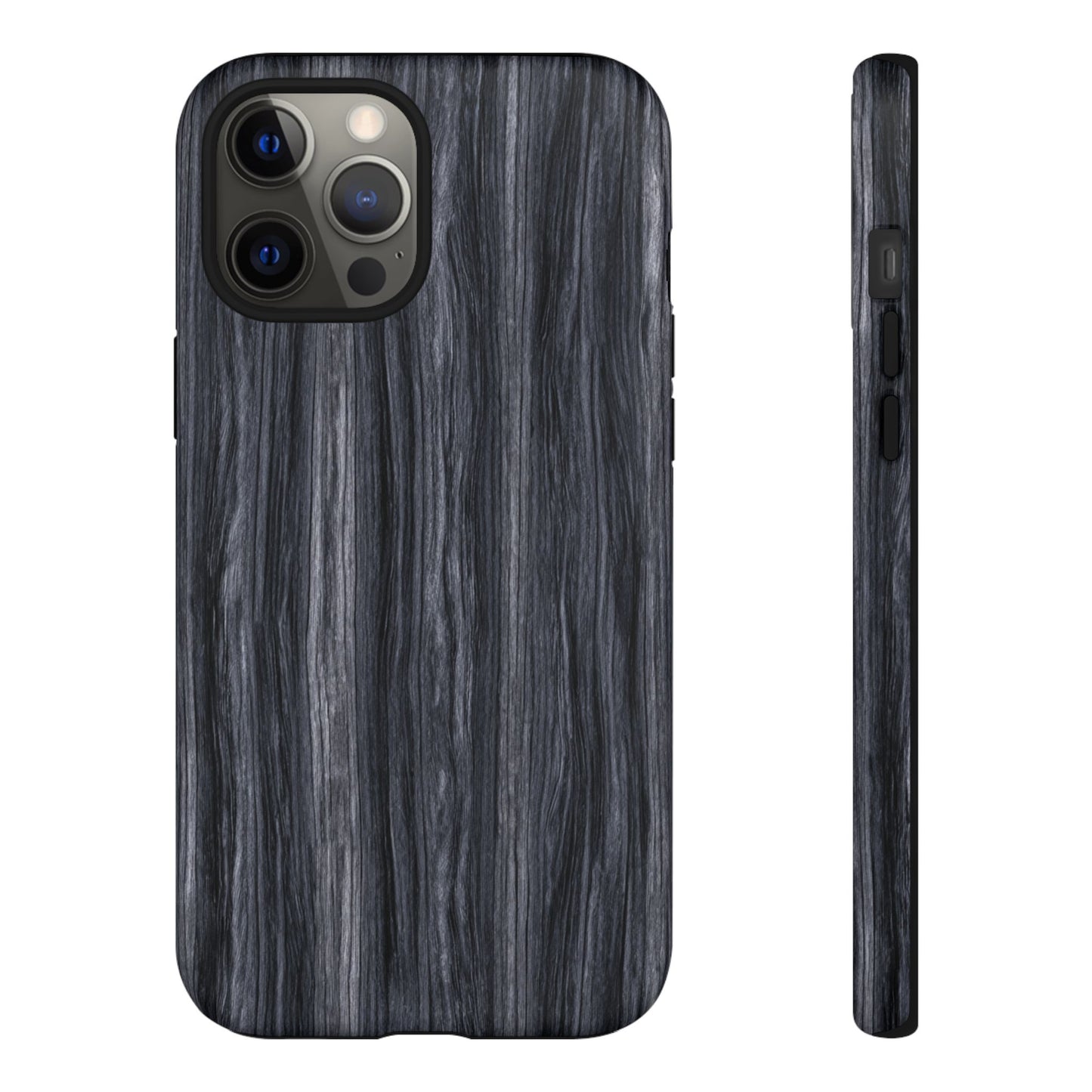 Black Wood (iPhone X - iPhone 17 Pro Max) [TOUGH CASE]