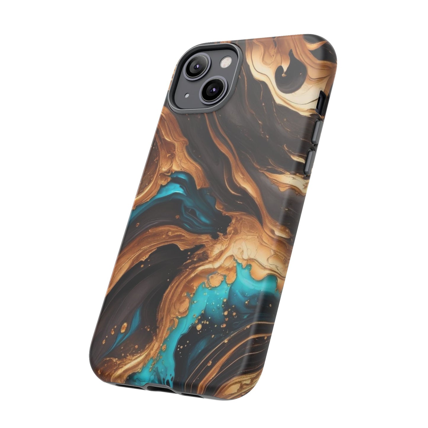 Metallic Swirls (iPhone X - iPhone 17 Pro Max) [TOUGH CASE]