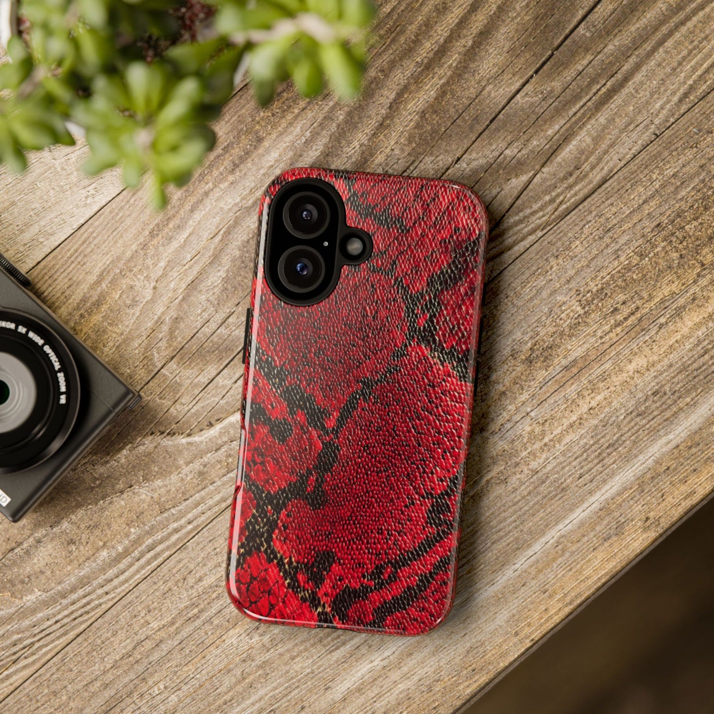 Red Snake Skin [TOUGH CASE]