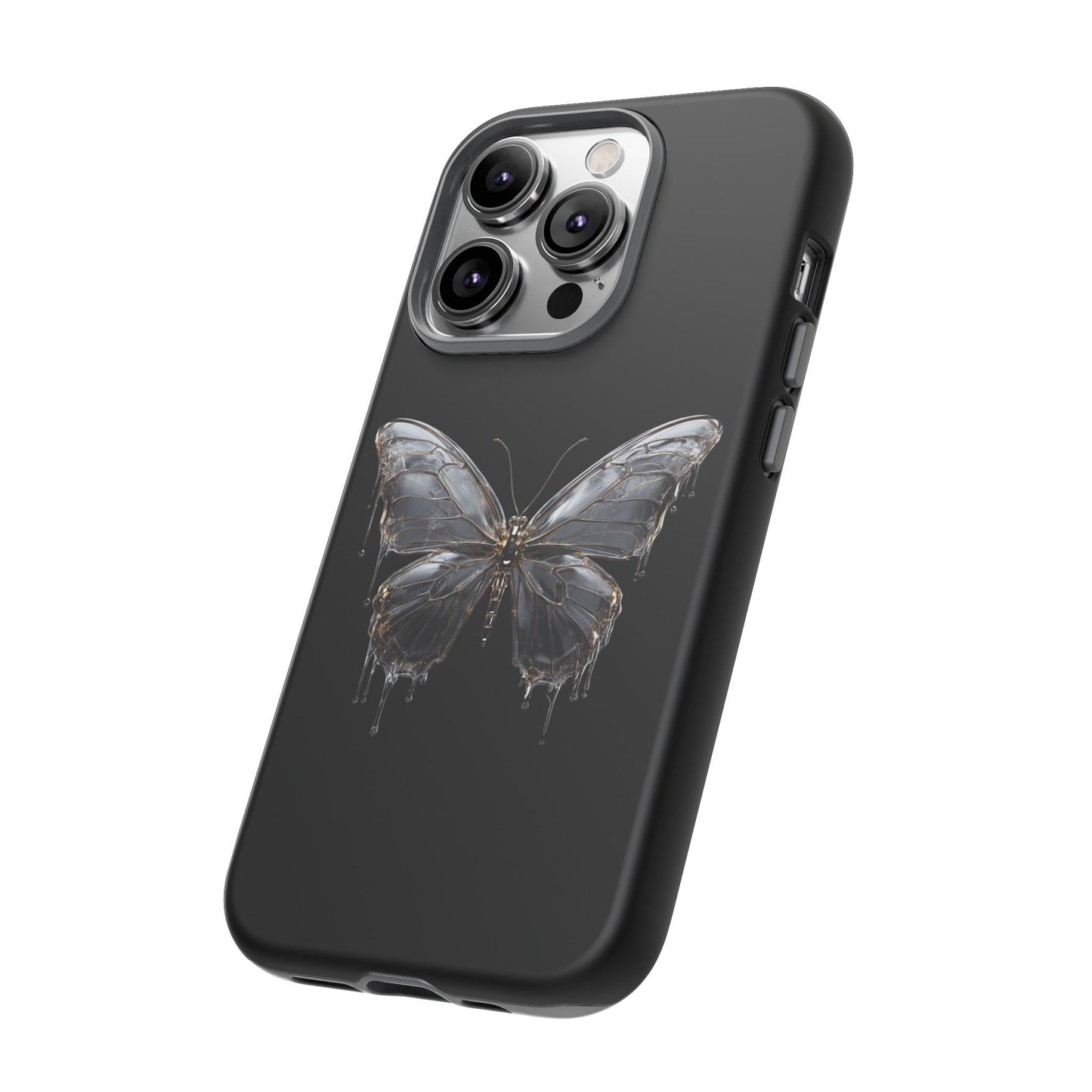 Metallic Butterfly (iPhone X - iPhone 17 Pro Max) [TOUGH CASE]