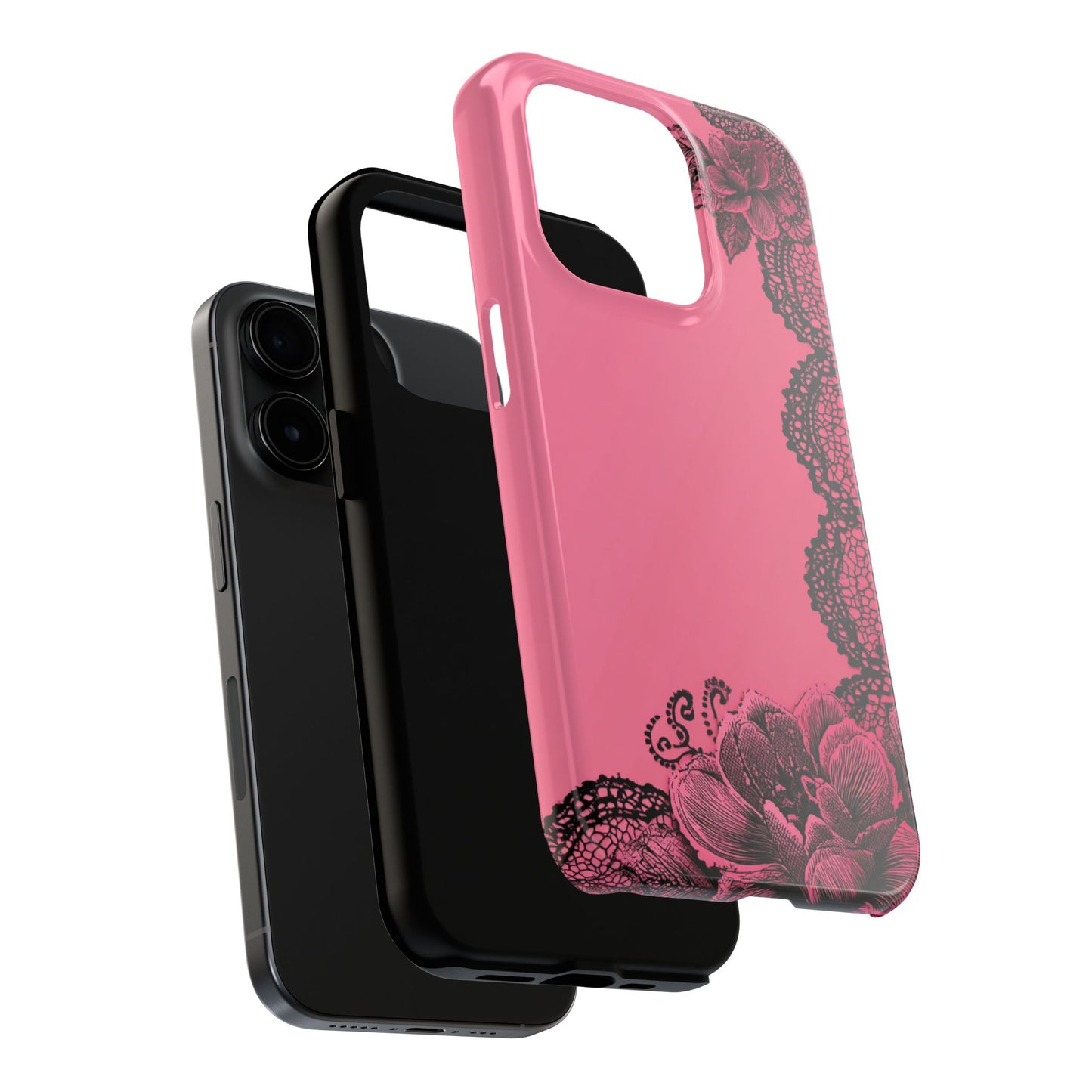 Pink Floral Lace