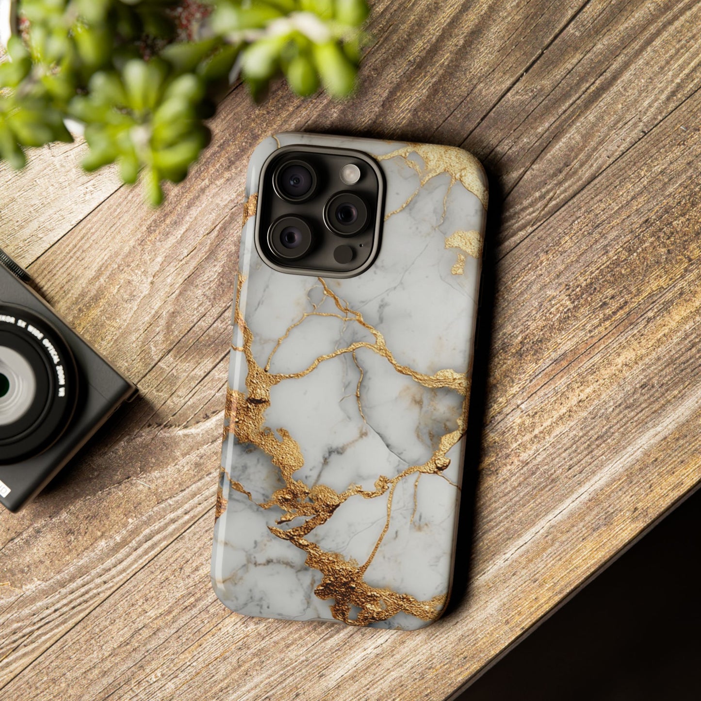 White & Gold Marble [TOUGH CASE]