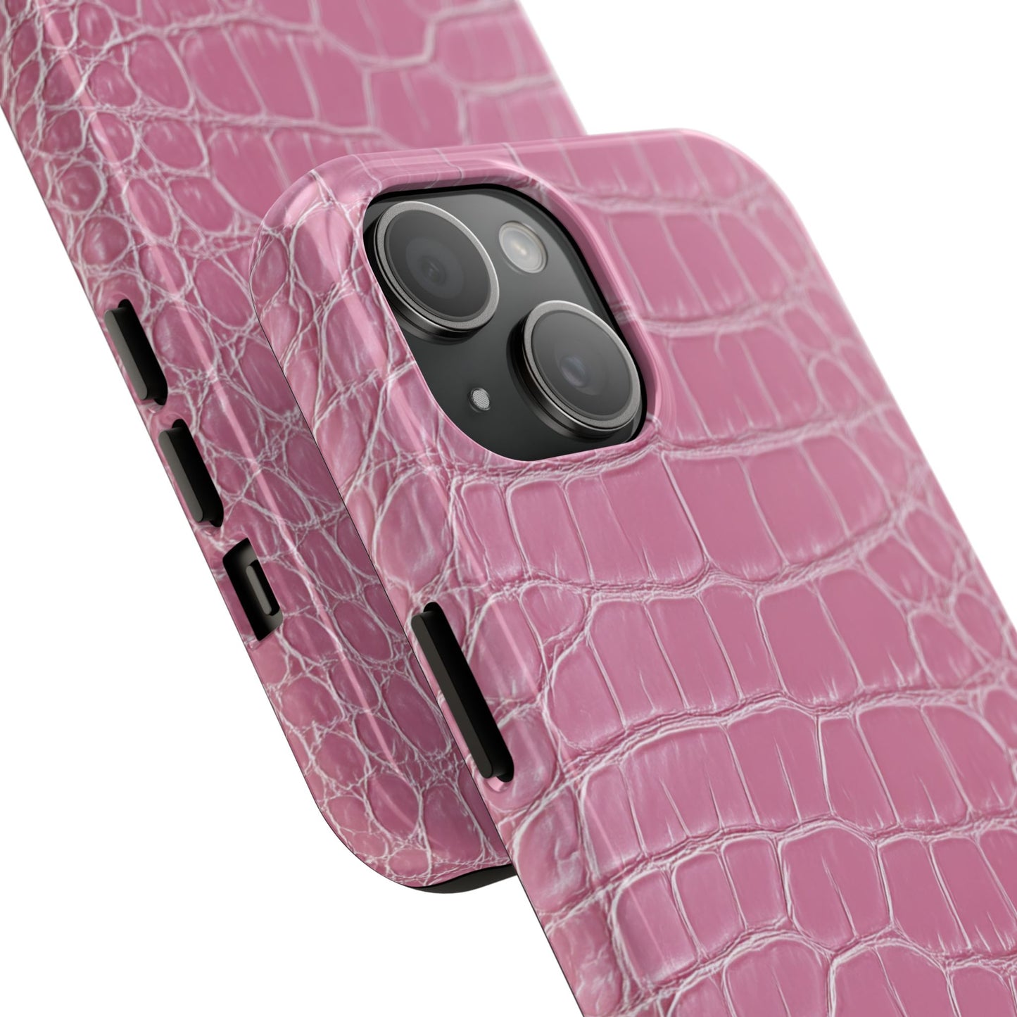 Pink Crocodile Leather