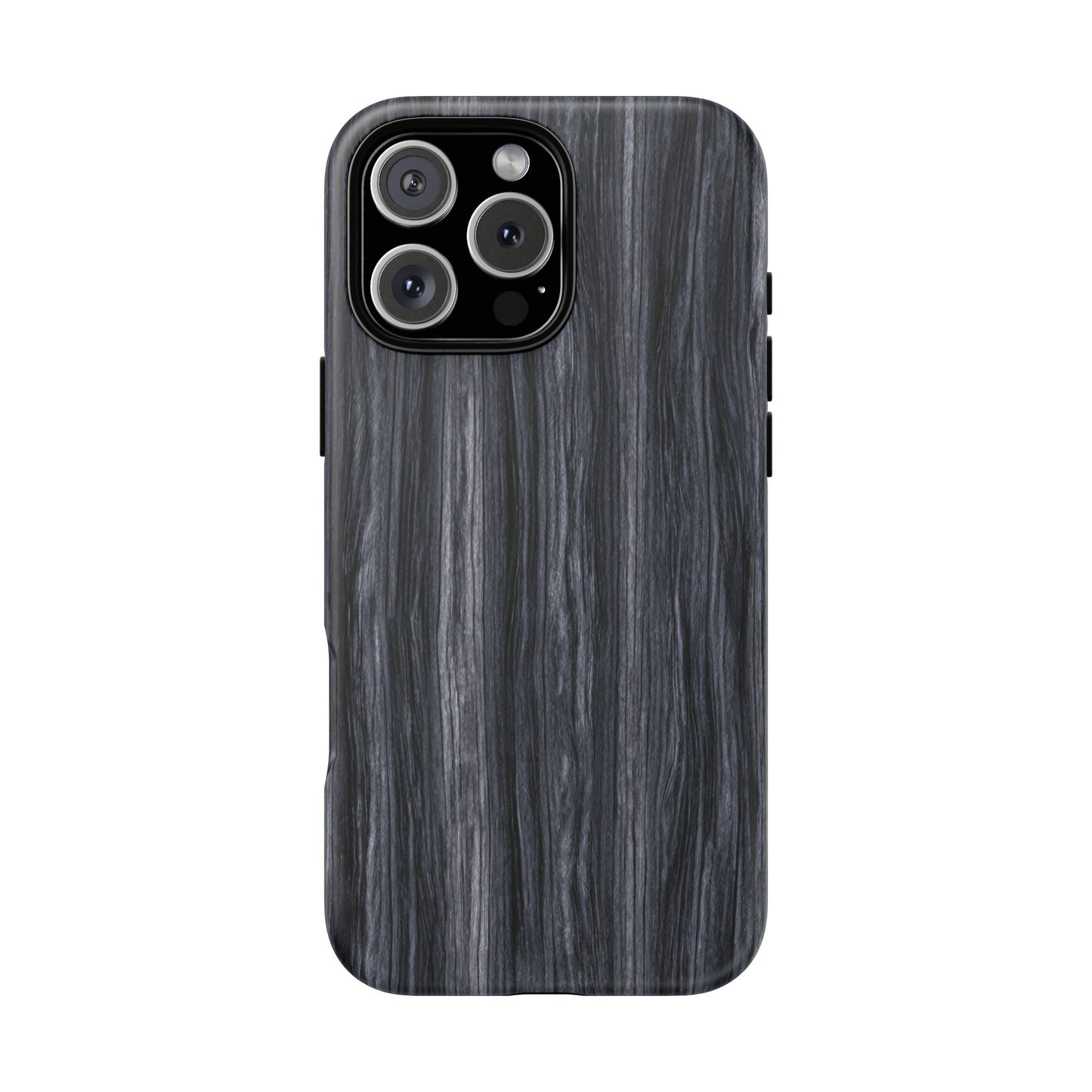 Black Wood (iPhone X - iPhone 17 Pro Max) [TOUGH CASE]