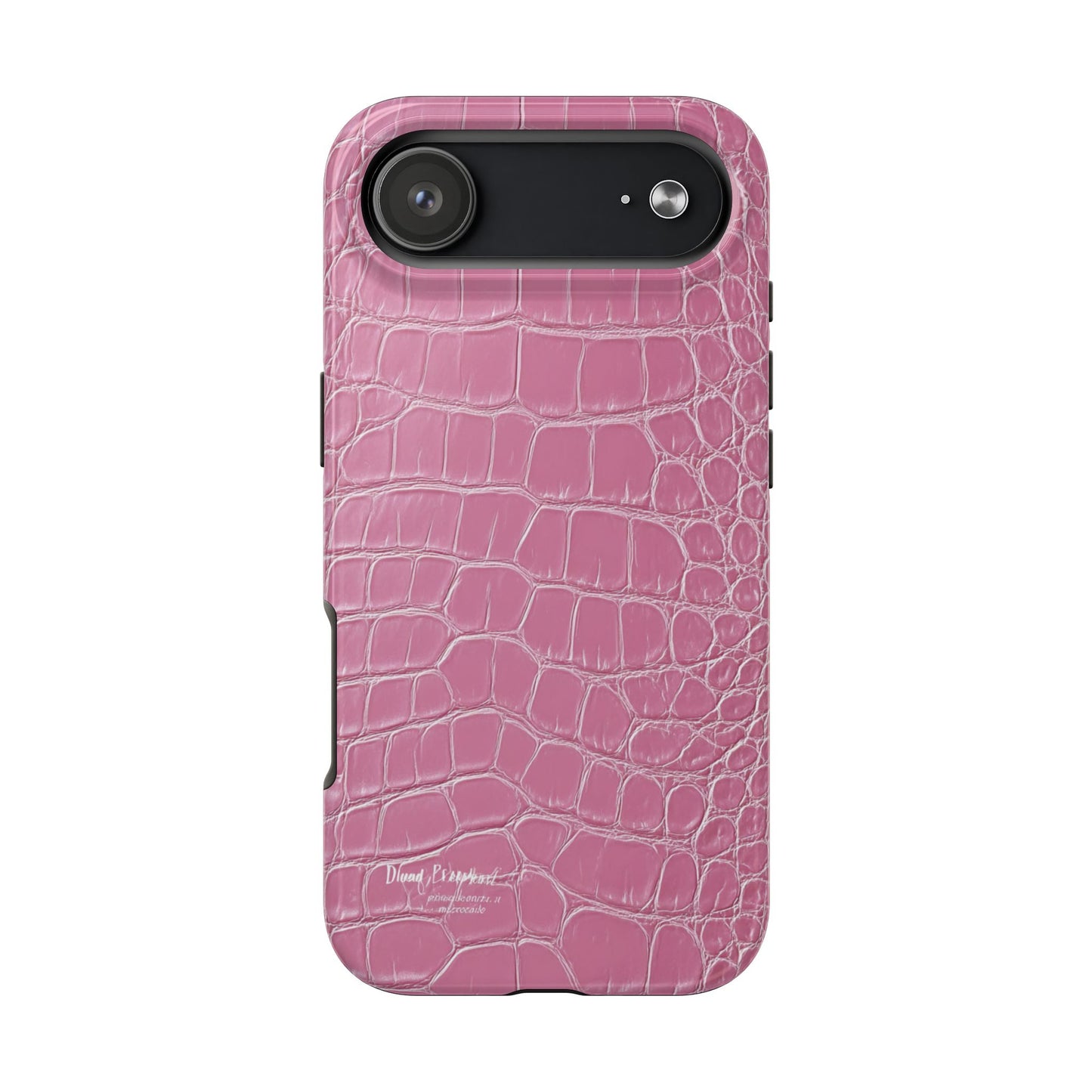 Pink Crocodile Leather