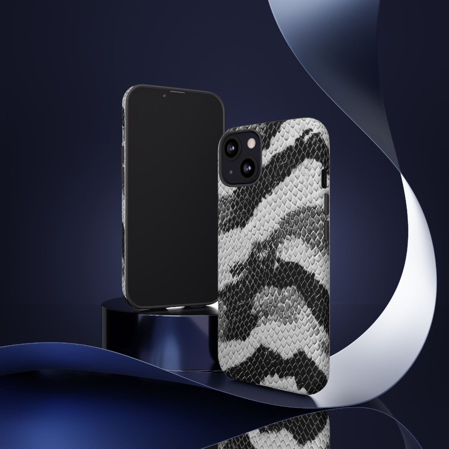 Black & White Snakeskin [TOUGH CASE]