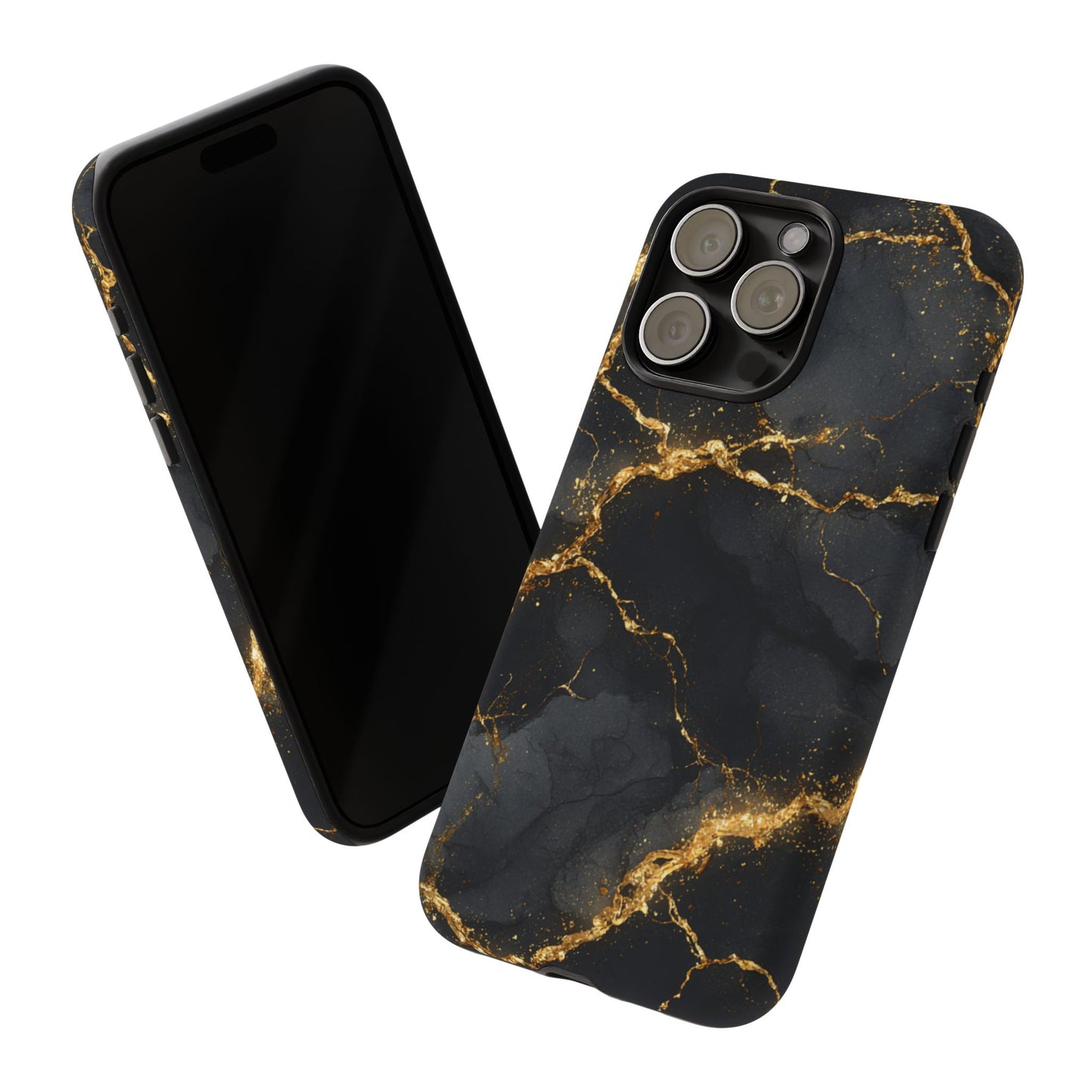 Black & Gold Marble [TOUGH CASE]