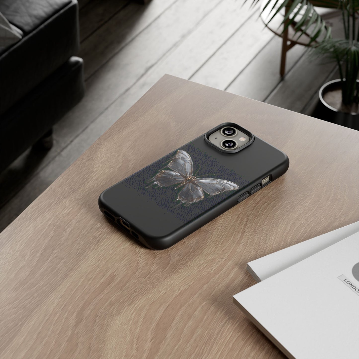 Metallic Butterfly (iPhone X - iPhone 17 Pro Max) [TOUGH CASE]