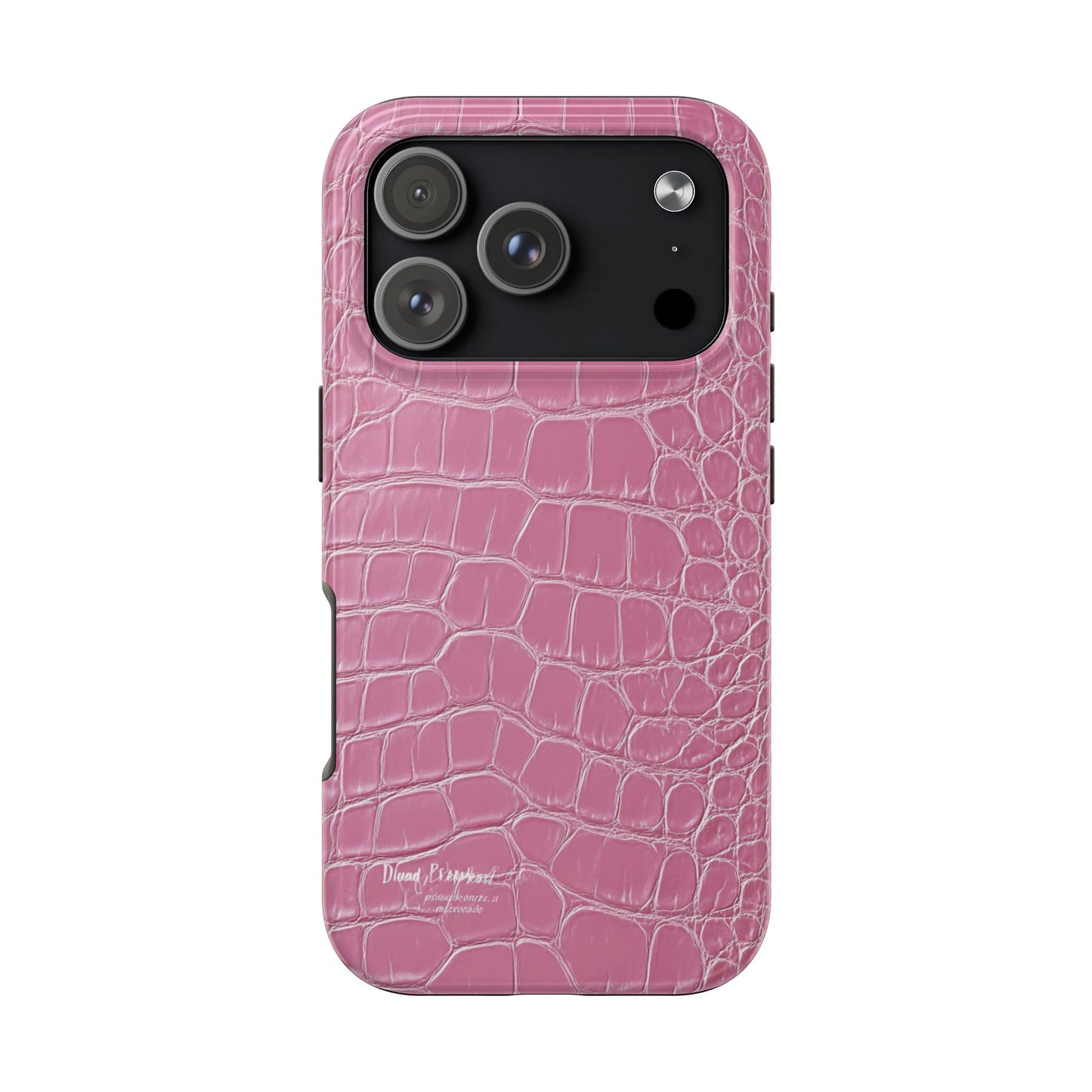 Pink Crocodile Leather