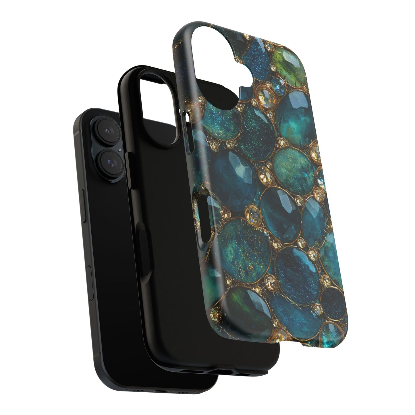 Blue Gemstones (iPhone Pro Max - iPhone X) [Tough Case]