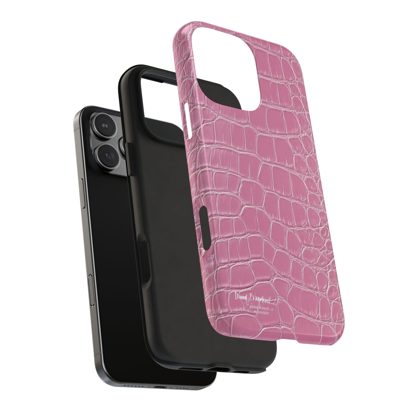 Pink Crocodile Leather