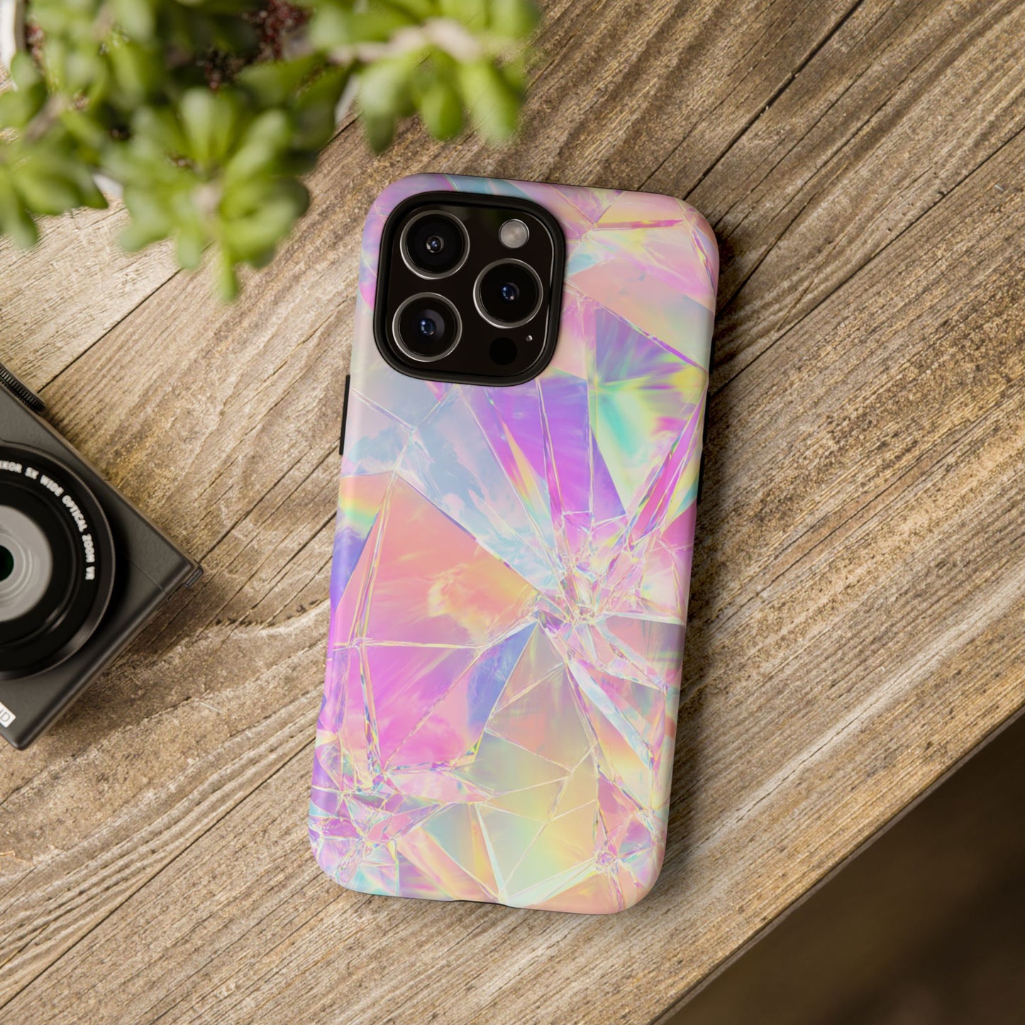 Iridescent Shards Phone Case (iPhone X - iPhone 17 Pro Max) [TOUGH CASE]