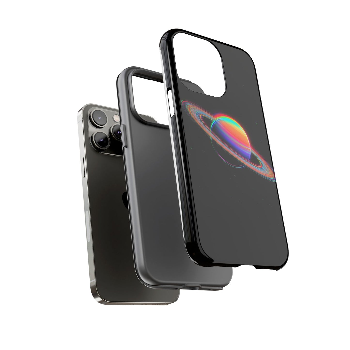 Glitched Saturn – (iPhone X - iPhone 17 Pro Max) [TOUGH CASE]