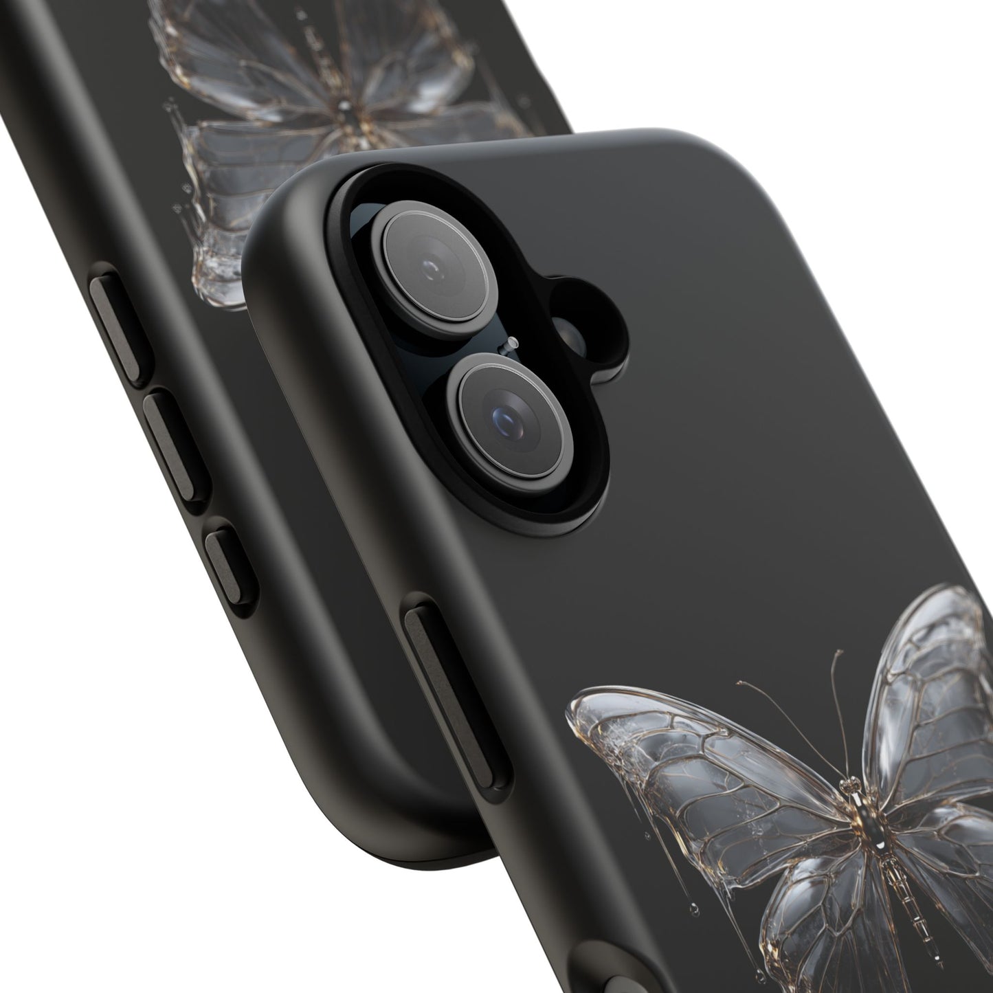 Metallic Butterfly (iPhone X - iPhone 17 Pro Max) [TOUGH CASE]