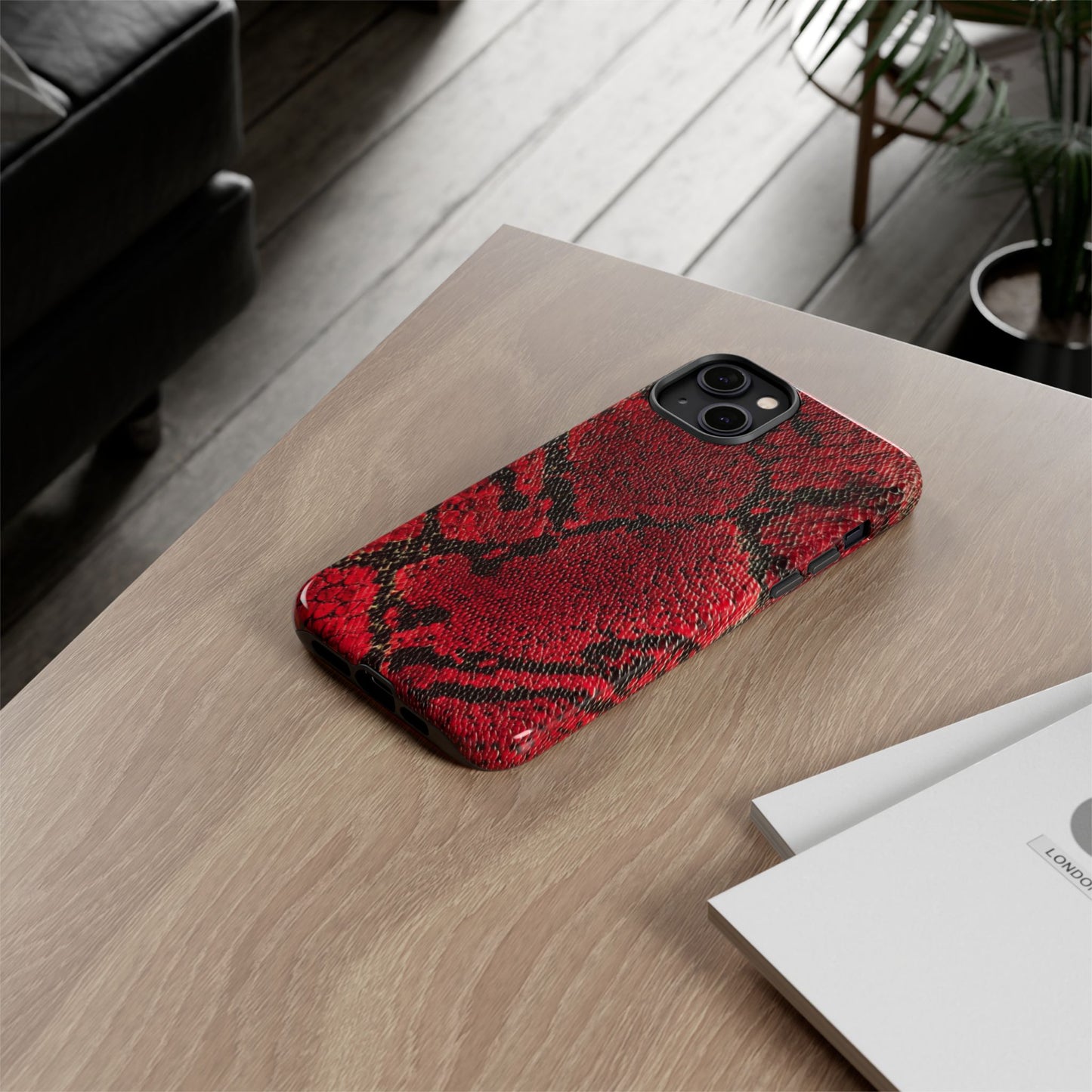 Red Snake Skin [TOUGH CASE]