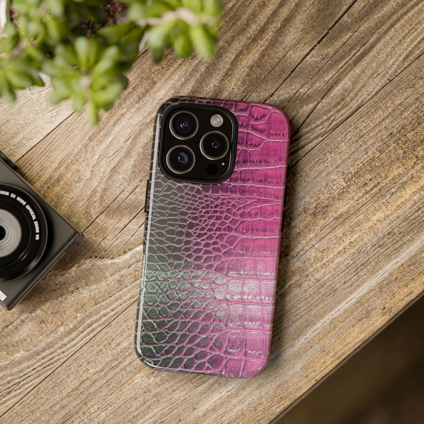 Purple Crocodile Leather [TOUGH CASE]