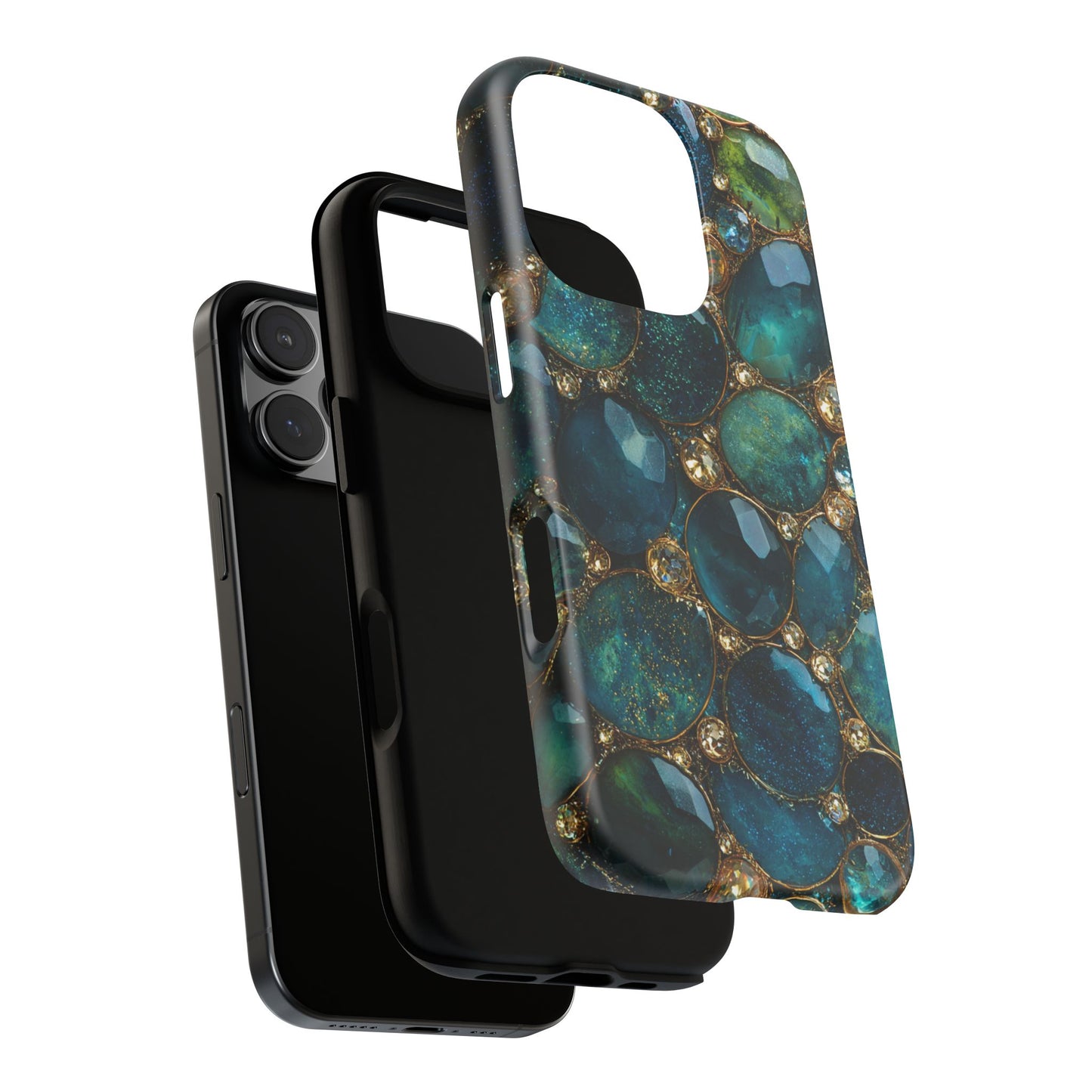 Blue Gemstones (iPhone Pro Max - iPhone X) [Tough Case]