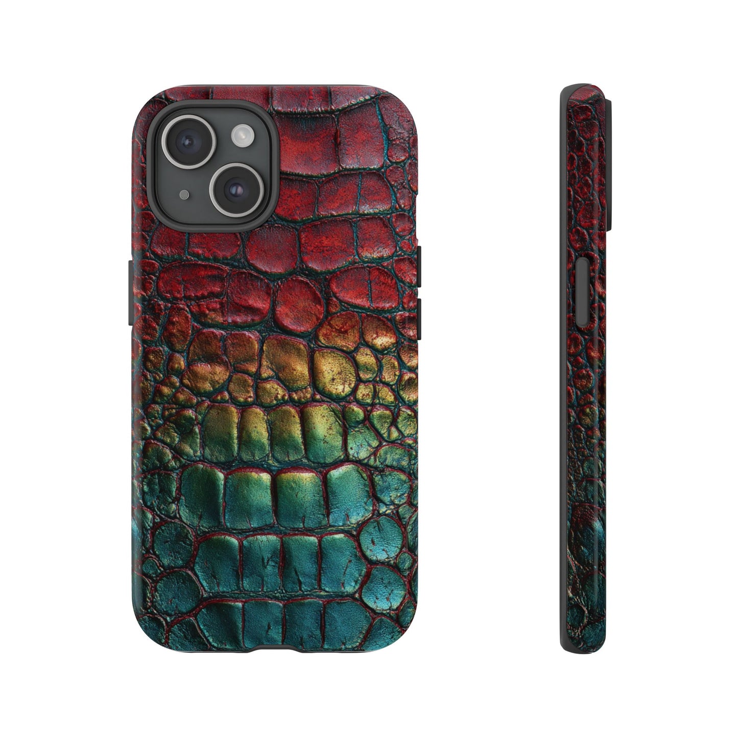 Red, Yellow, Blue Crocodile Skin [TOUGH CASE]