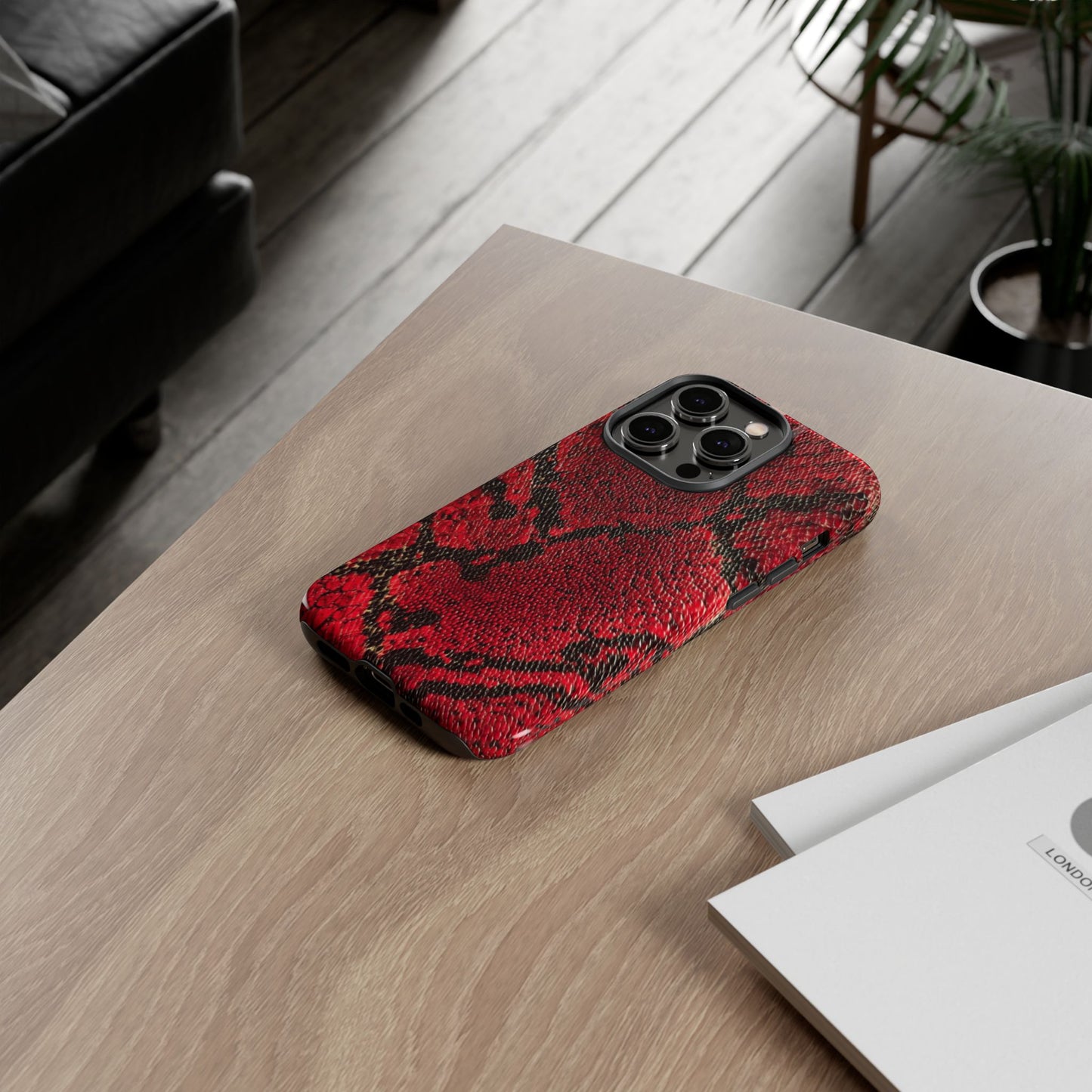 Red Snake Skin [TOUGH CASE]