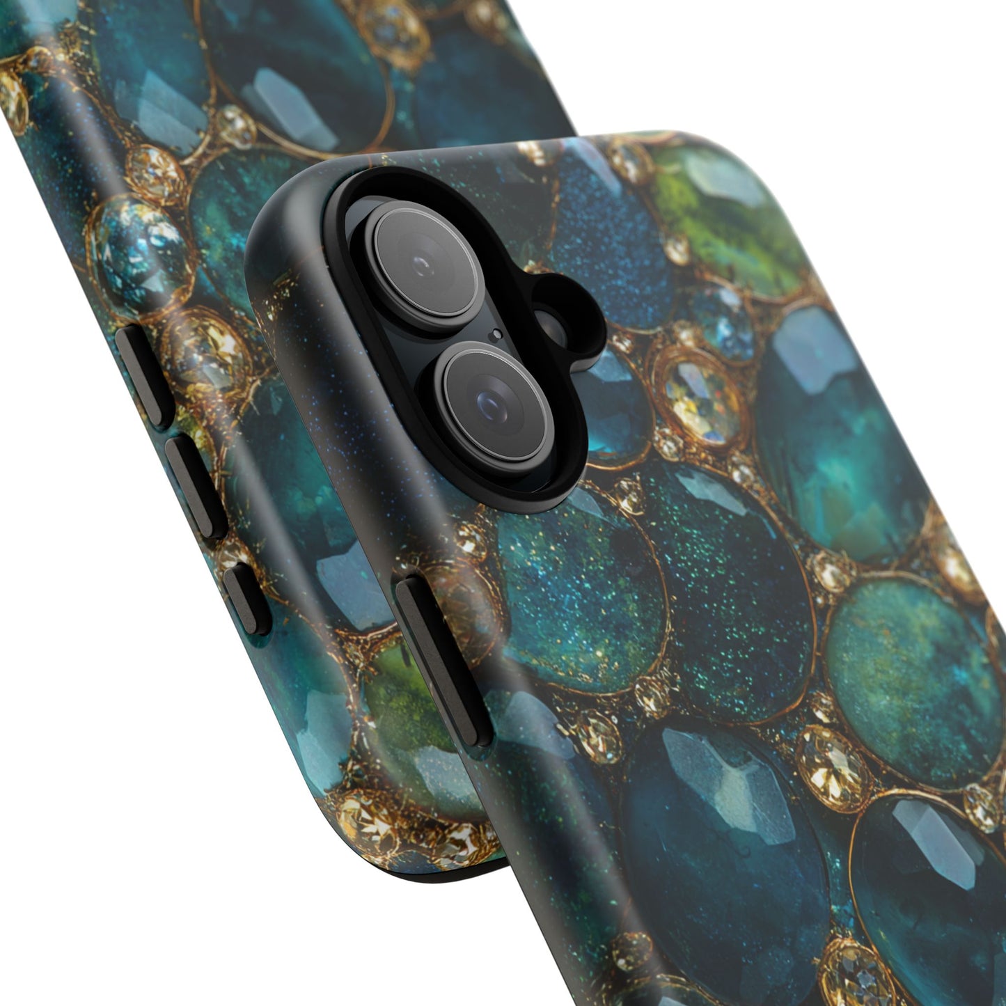 Blue Gemstones (iPhone Pro Max - iPhone X) [Tough Case]