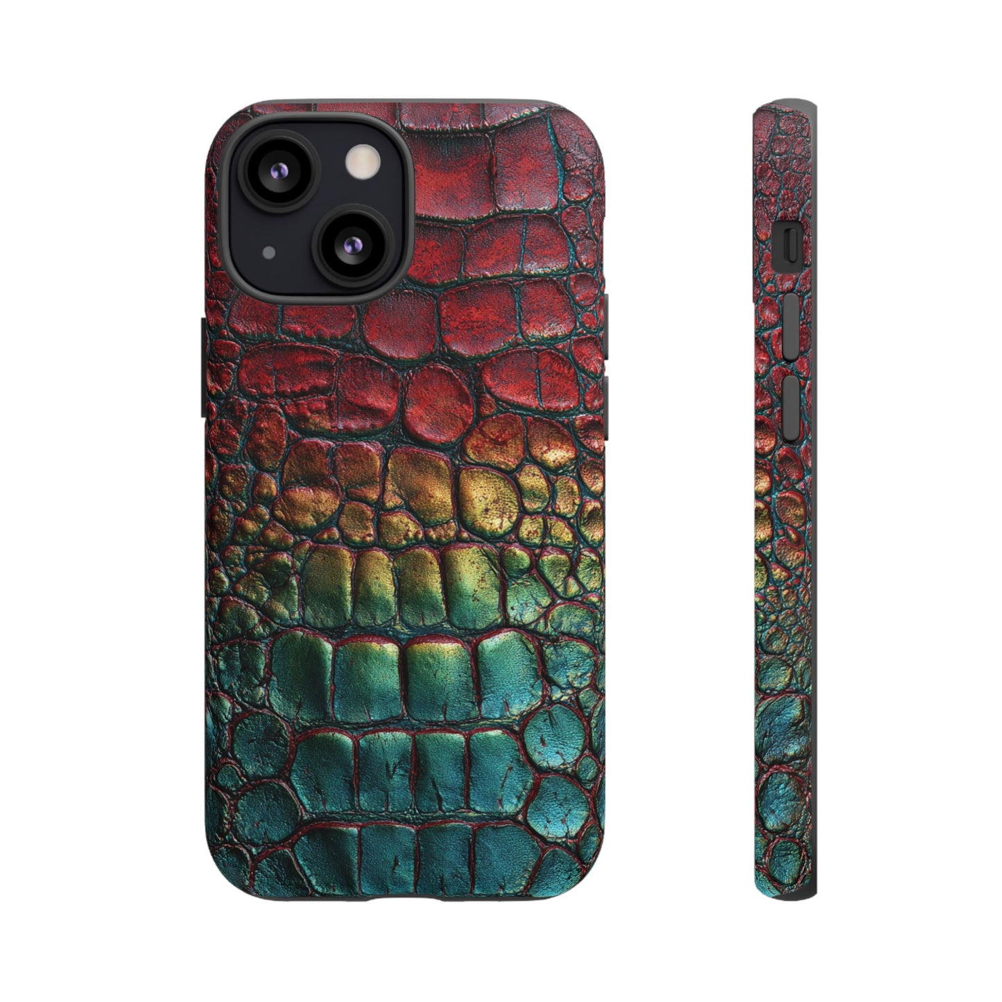 Red, Yellow, Blue Crocodile Skin [TOUGH CASE]