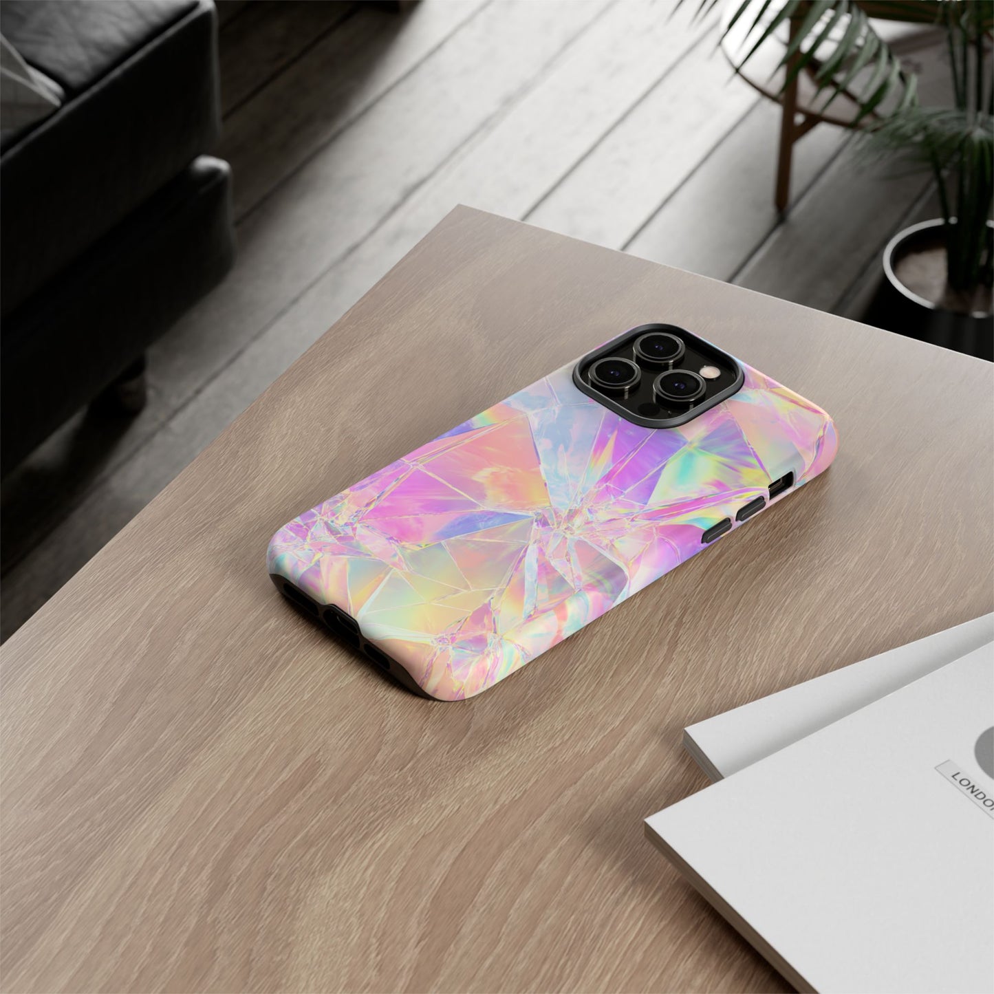 Iridescent Shards Phone Case (iPhone X - iPhone 17 Pro Max) [TOUGH CASE]