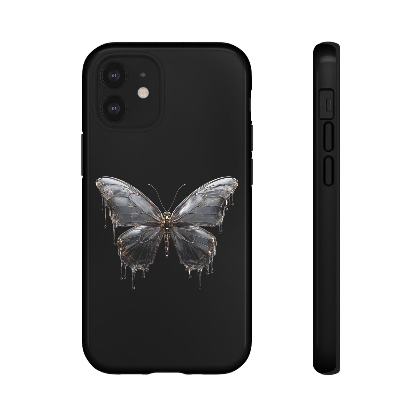 Metallic Butterfly (iPhone X - iPhone 17 Pro Max) [TOUGH CASE]