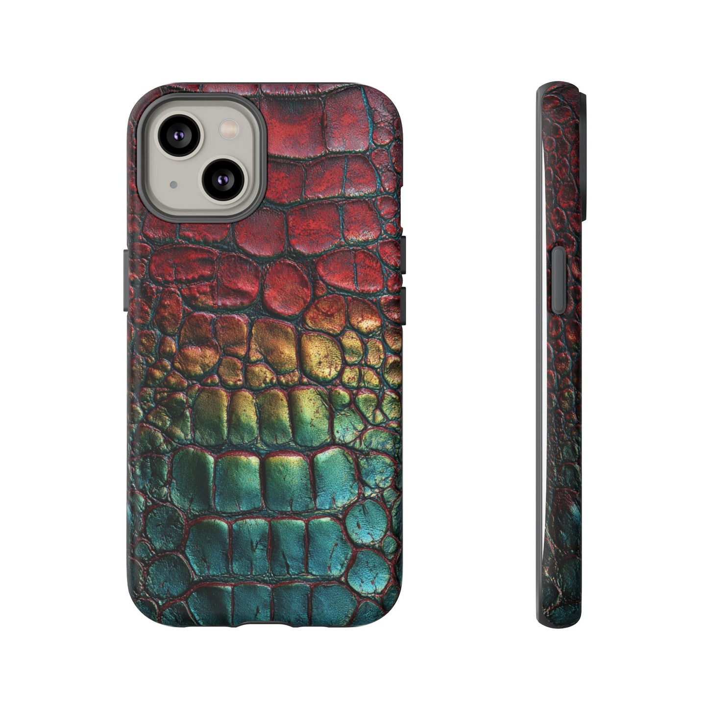 Red, Yellow, Blue Crocodile Skin [TOUGH CASE]