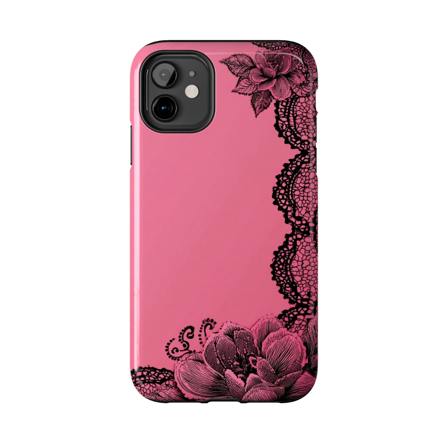 Pink Floral Lace