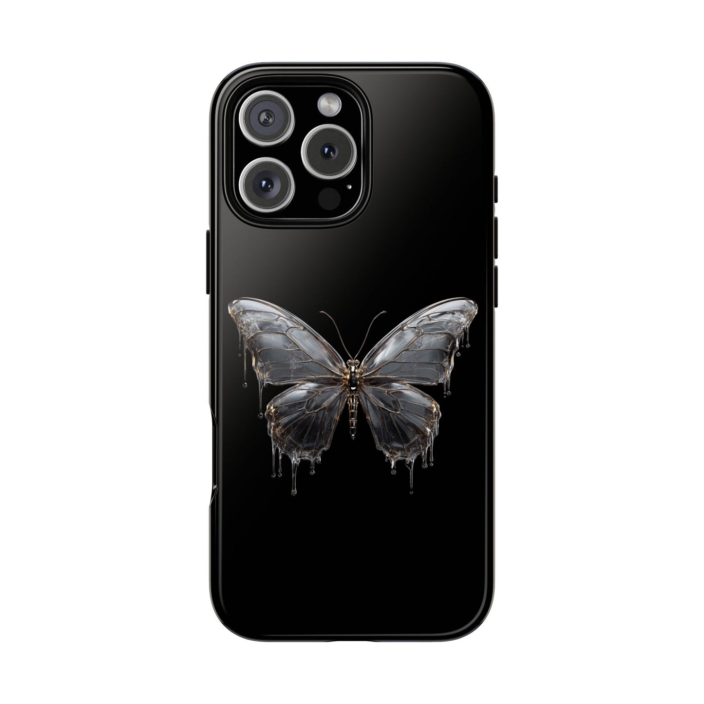 Metallic Butterfly (iPhone X - iPhone 17 Pro Max) [TOUGH CASE]