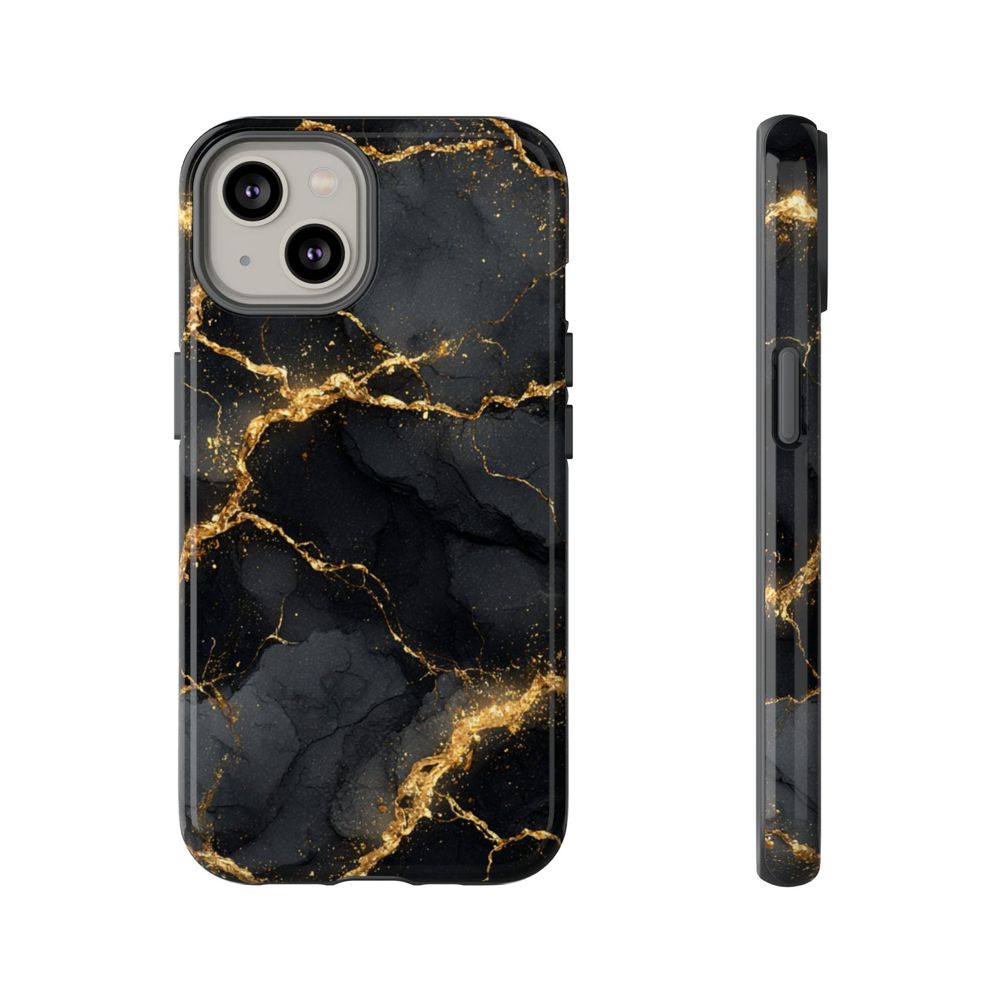 Black & Gold Marble [TOUGH CASE]