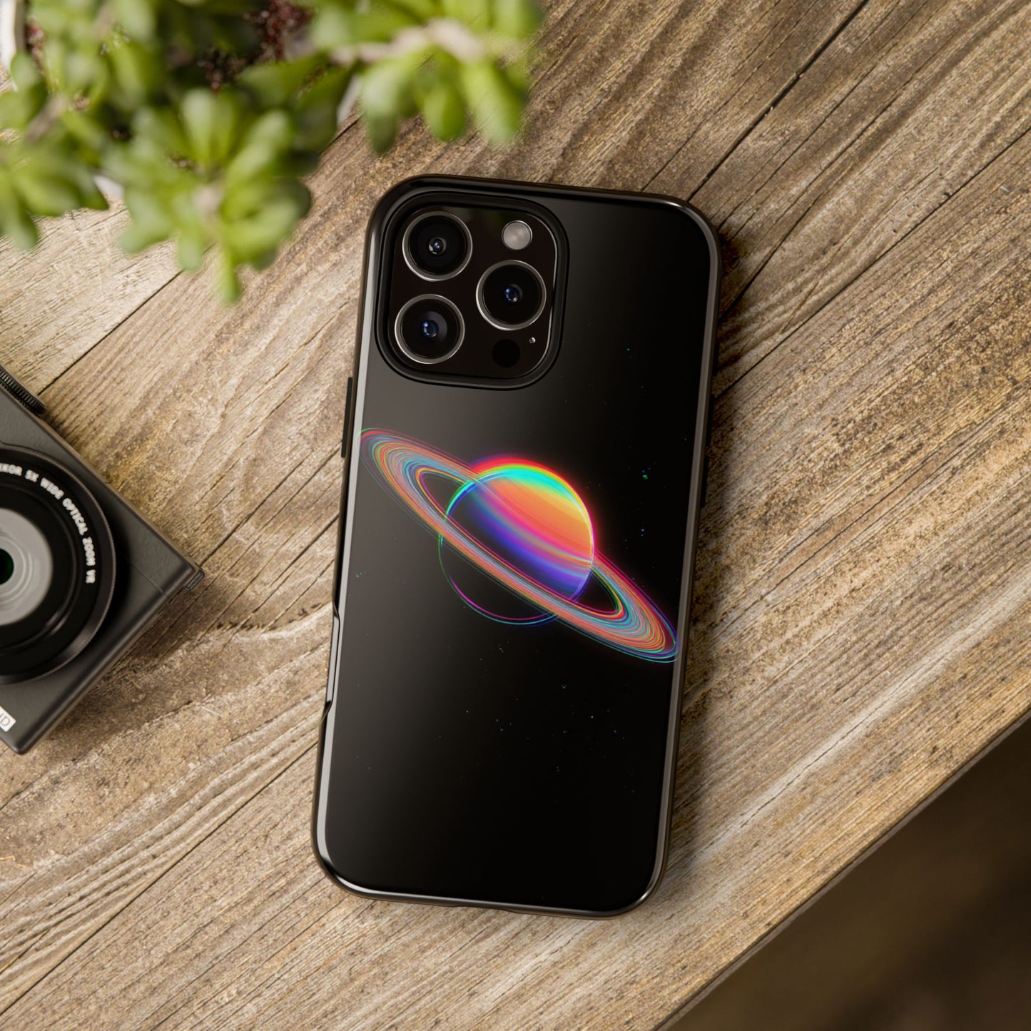 Glitched Saturn – (iPhone X - iPhone 17 Pro Max) [TOUGH CASE]