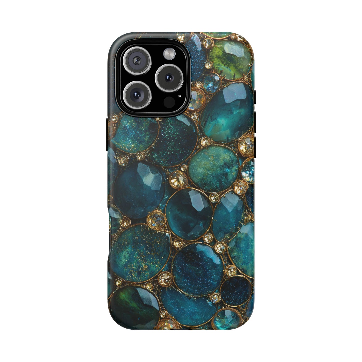 Blue Gemstones (iPhone Pro Max - iPhone X) [Tough Case]