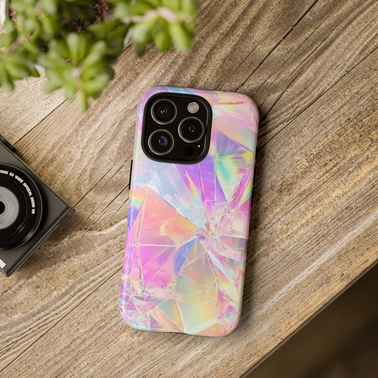 Iridescent Shards Phone Case (iPhone X - iPhone 17 Pro Max) [TOUGH CASE]