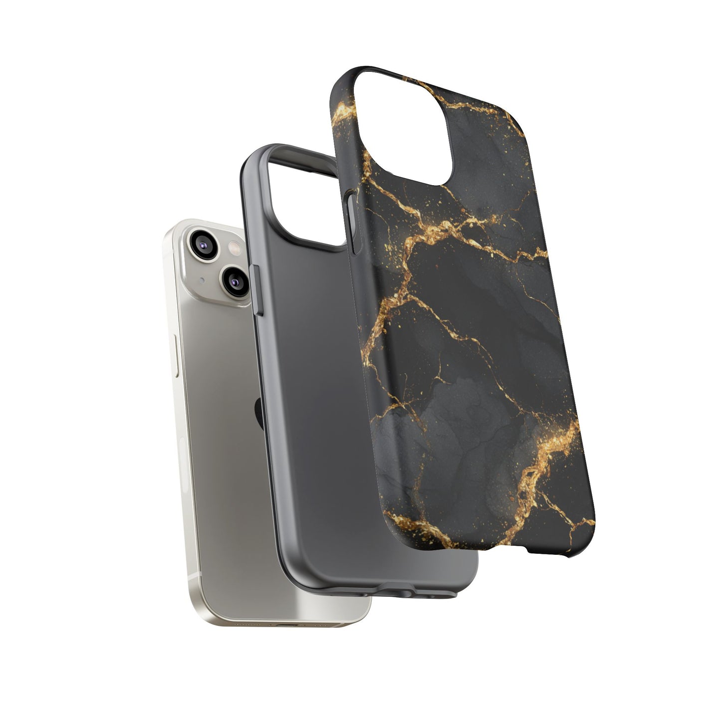 Black & Gold Marble [TOUGH CASE]